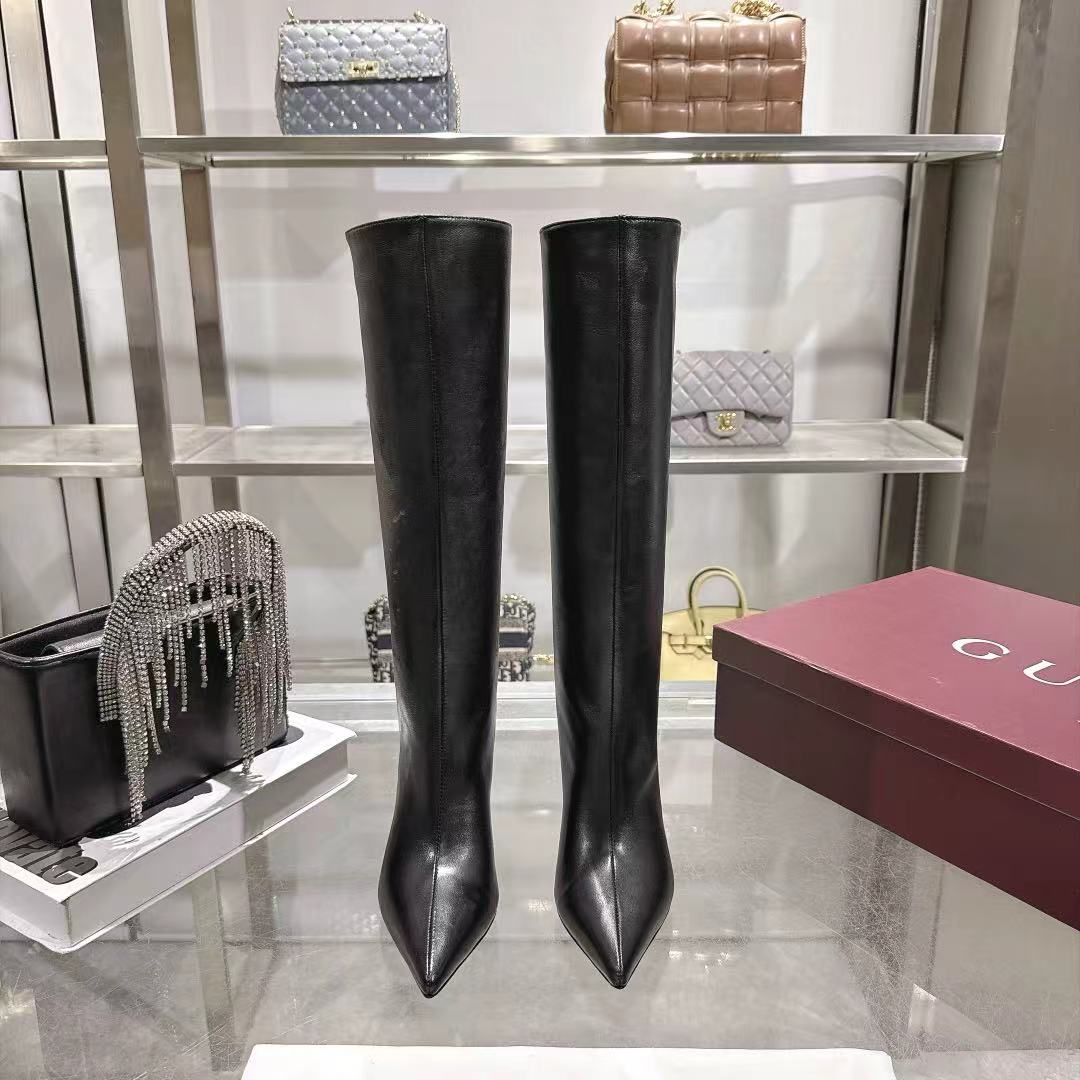 GUCCI Black Bombshell Knee High Boots