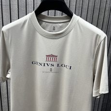 #外贸订单货BC 刺绣男士圆领丝光棉短袖T恤,一个来自意大利的品牌,被称为“意大利男装三巨头之一”因为工 #外贸订单货BC 刺绣男士圆领丝光棉短袖T恤,一个来自意大利的品牌,被称为“意大利男装三巨头之一”因为工