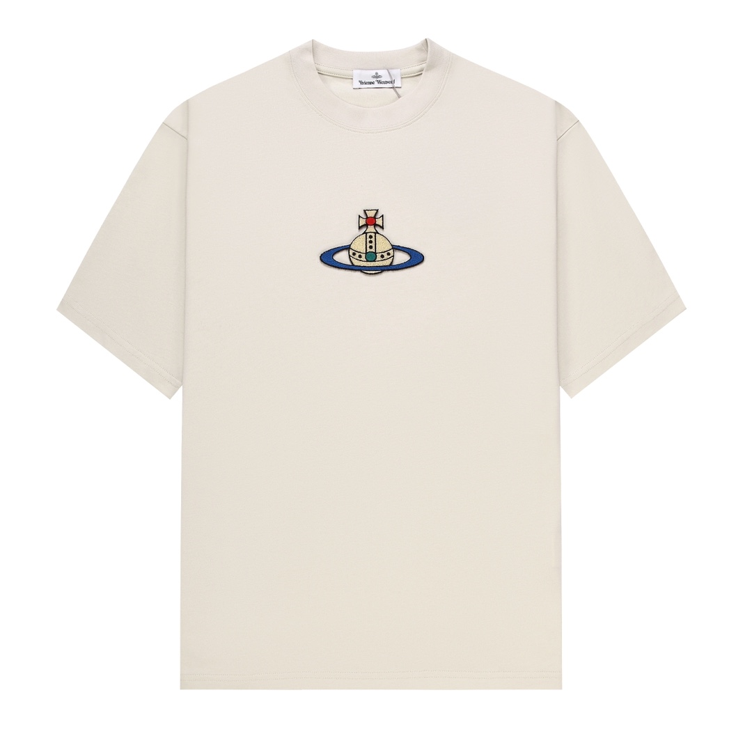 En línea
 Vivienne Westwood Barato
 Ropa Camiseta Albaricoque Negro Blanco Impresión Universal para hombres y mujeres Algodón Manga corta