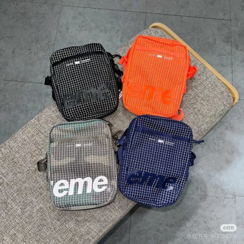 Supreme SS24 Small Crossbody Bag, Mini Shoulder Bag, Reflective, Nylon