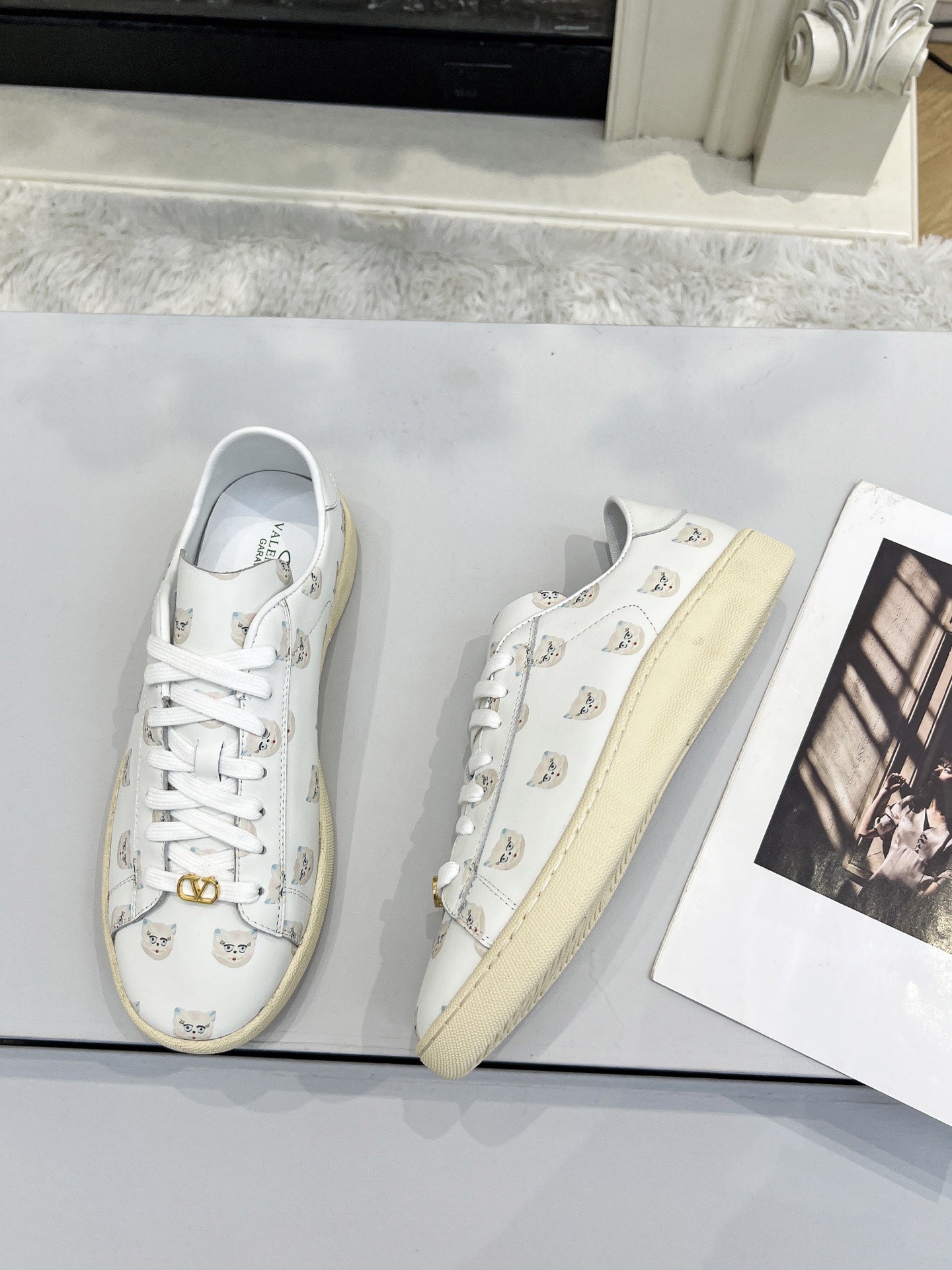 “Valentino 25 Royco Tweedy Sneakers: Classic Design, Zirconium Fabric, Imported Materials, Plant Price $600” - 图片 7