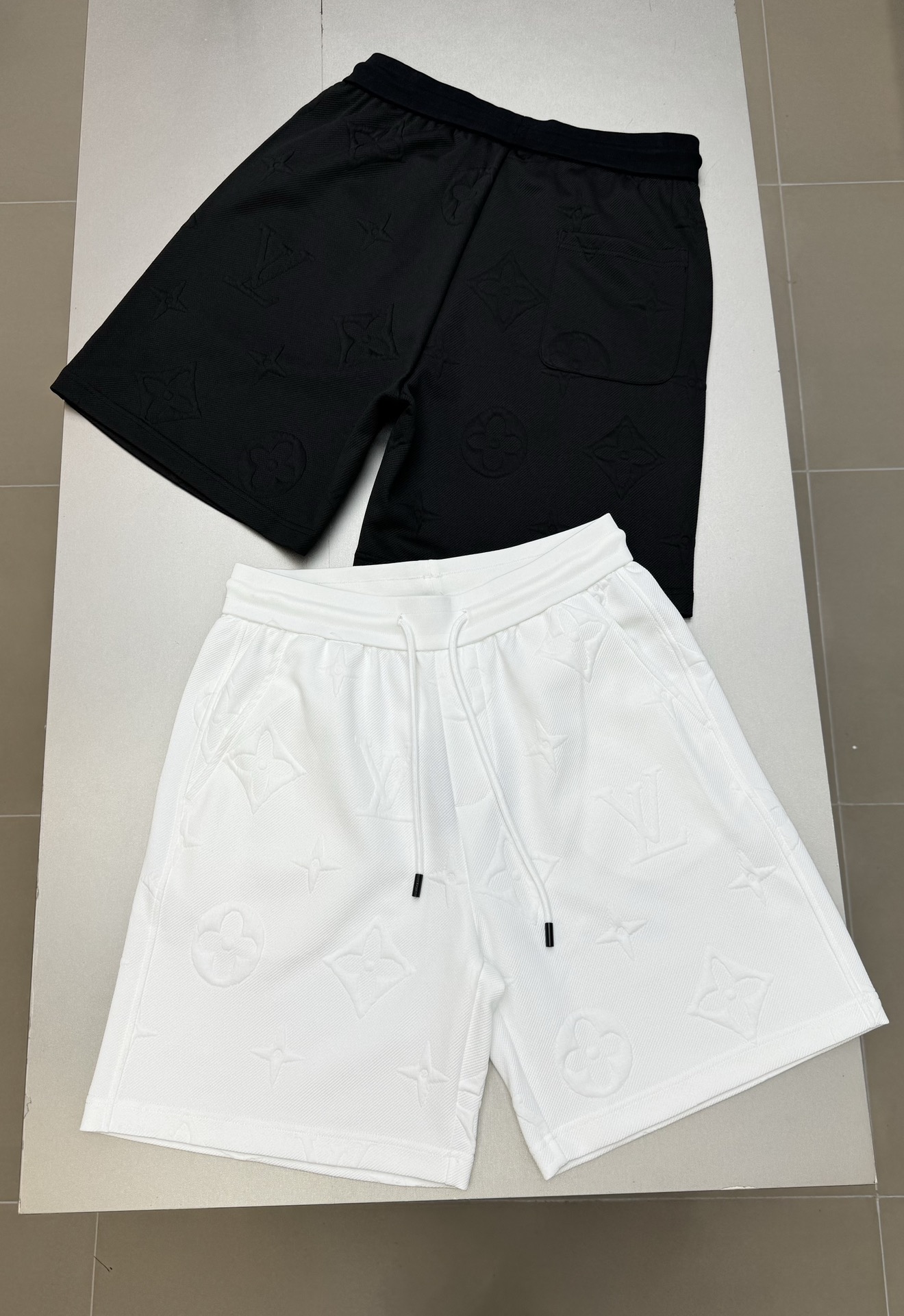 Louis Vuitton Clothing Shorts Shop Now
 Black White Unisex Cotton Knitted Knitting Summer Collection Casual