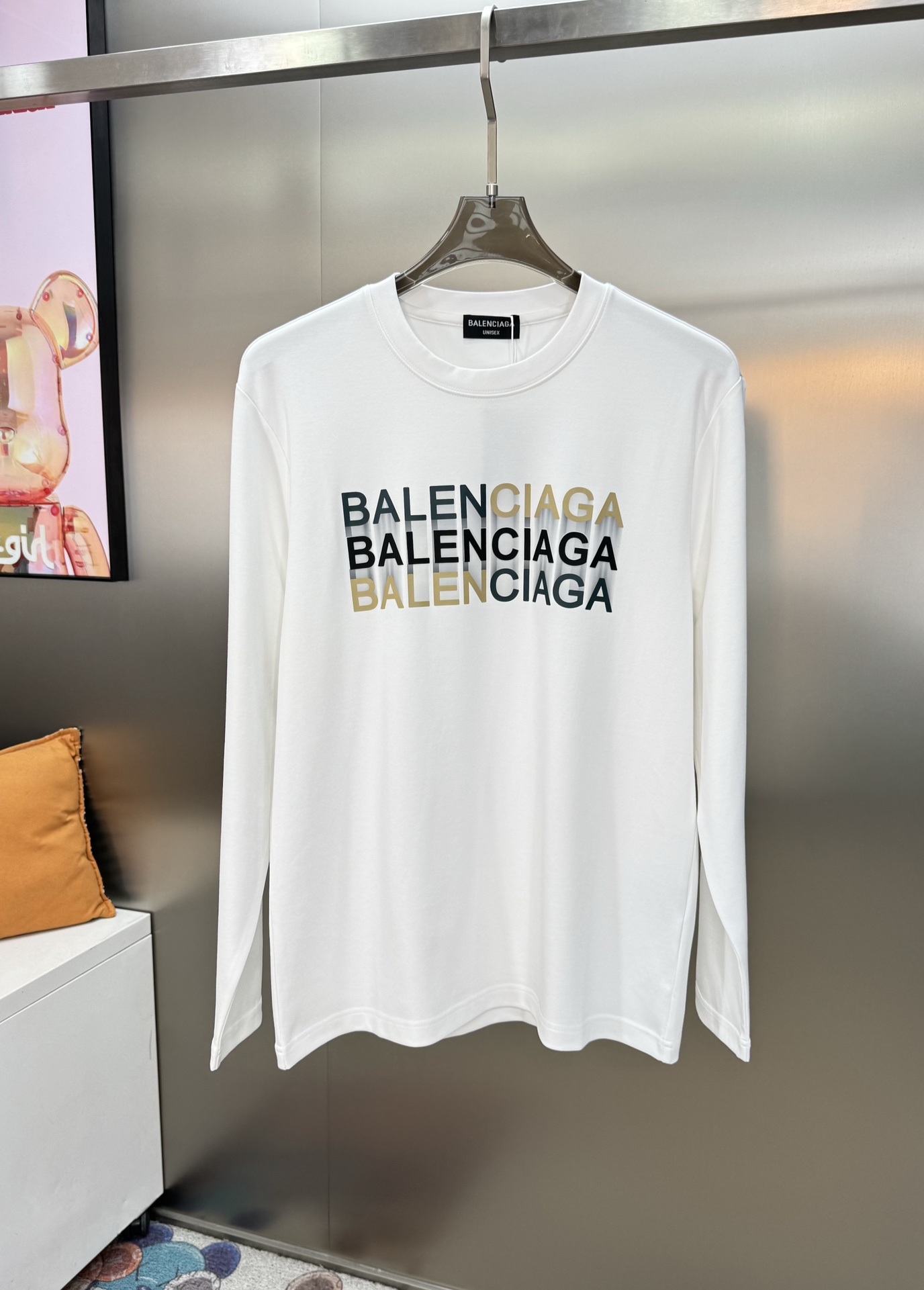 ️Balenciag*巴黎24s新款莫代尔长袖T恤.超级空间感圆领短袖街头风的新纪优选300g莫代尔棉面