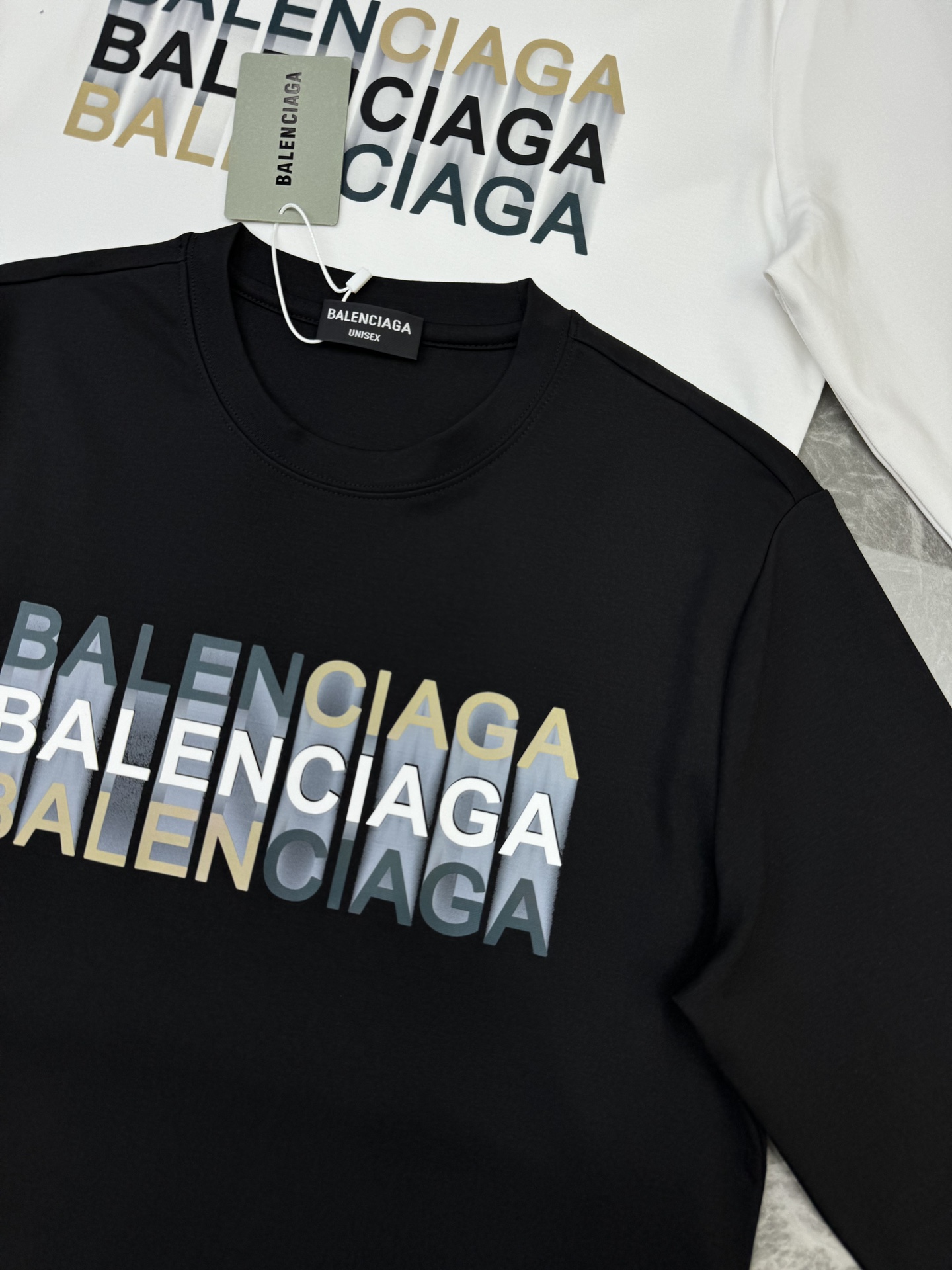 ️Balenciag*巴黎24s新款莫代尔长袖T恤.超级空间感圆领短袖街头风的新纪优选300g莫代尔棉面