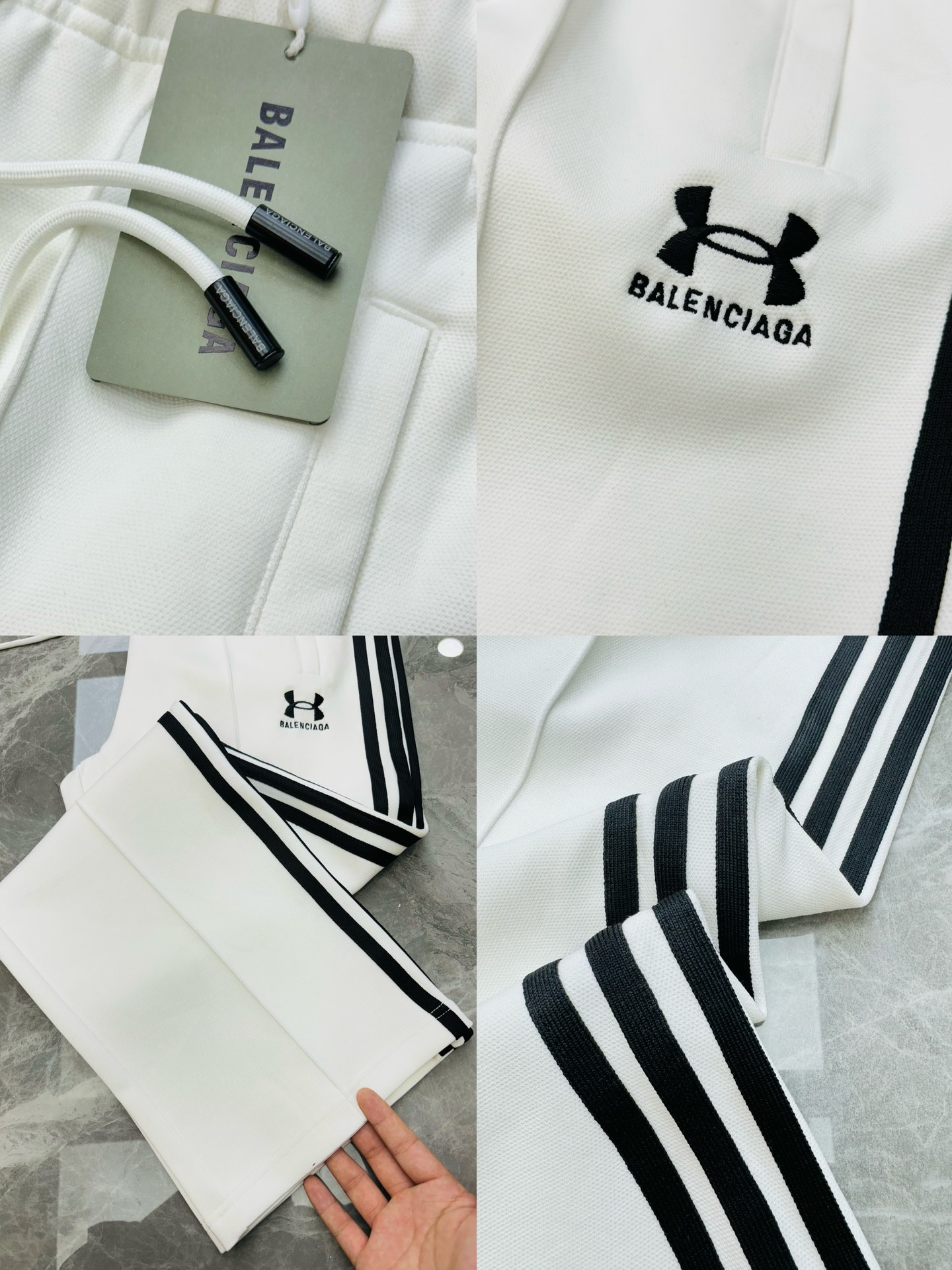 ️Balenciag*a联名款.安德玛运送超高品”2024s新款运动天丝套装.男女同款！休闲运动风格.安