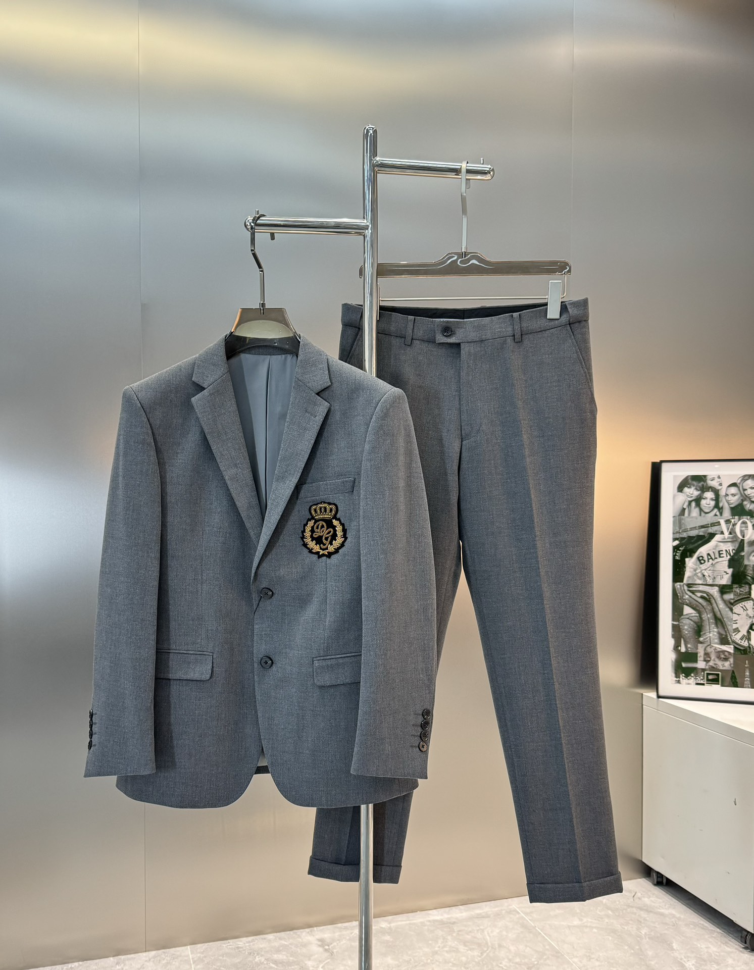 D&G*杜嘉班纳新款男士商务套西！高级印度丝⚜️漂洋过海纯手工定制！超高端顶尖一线成衣手工系列，西装领域