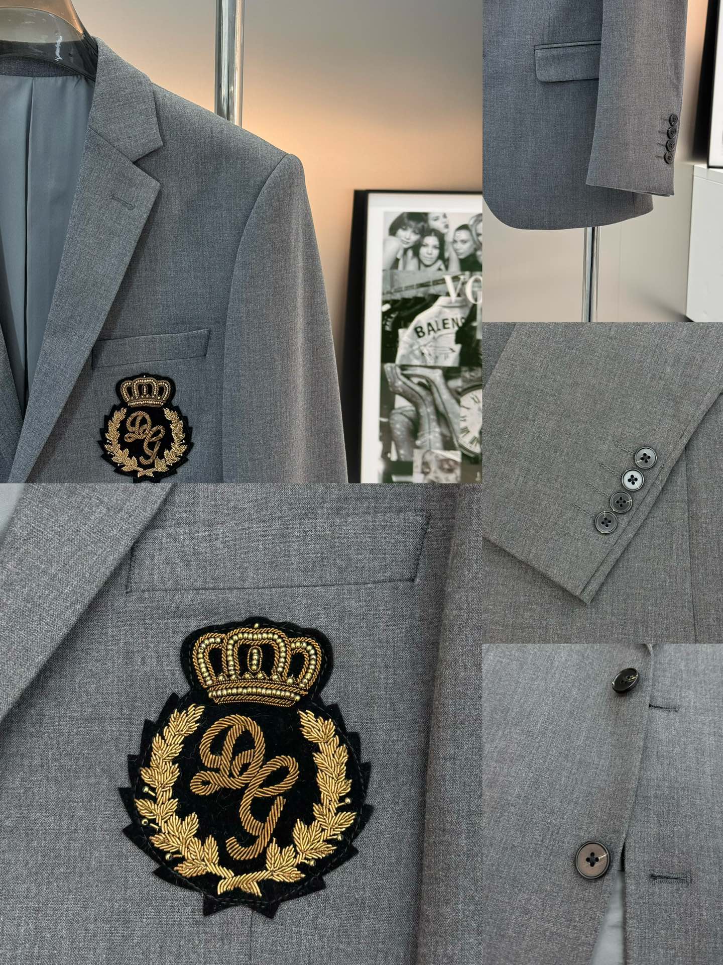 D&G*杜嘉班纳新款男士商务套西！高级印度丝⚜️漂洋过海纯手工定制！超高端顶尖一线成衣手工系列，西装领域