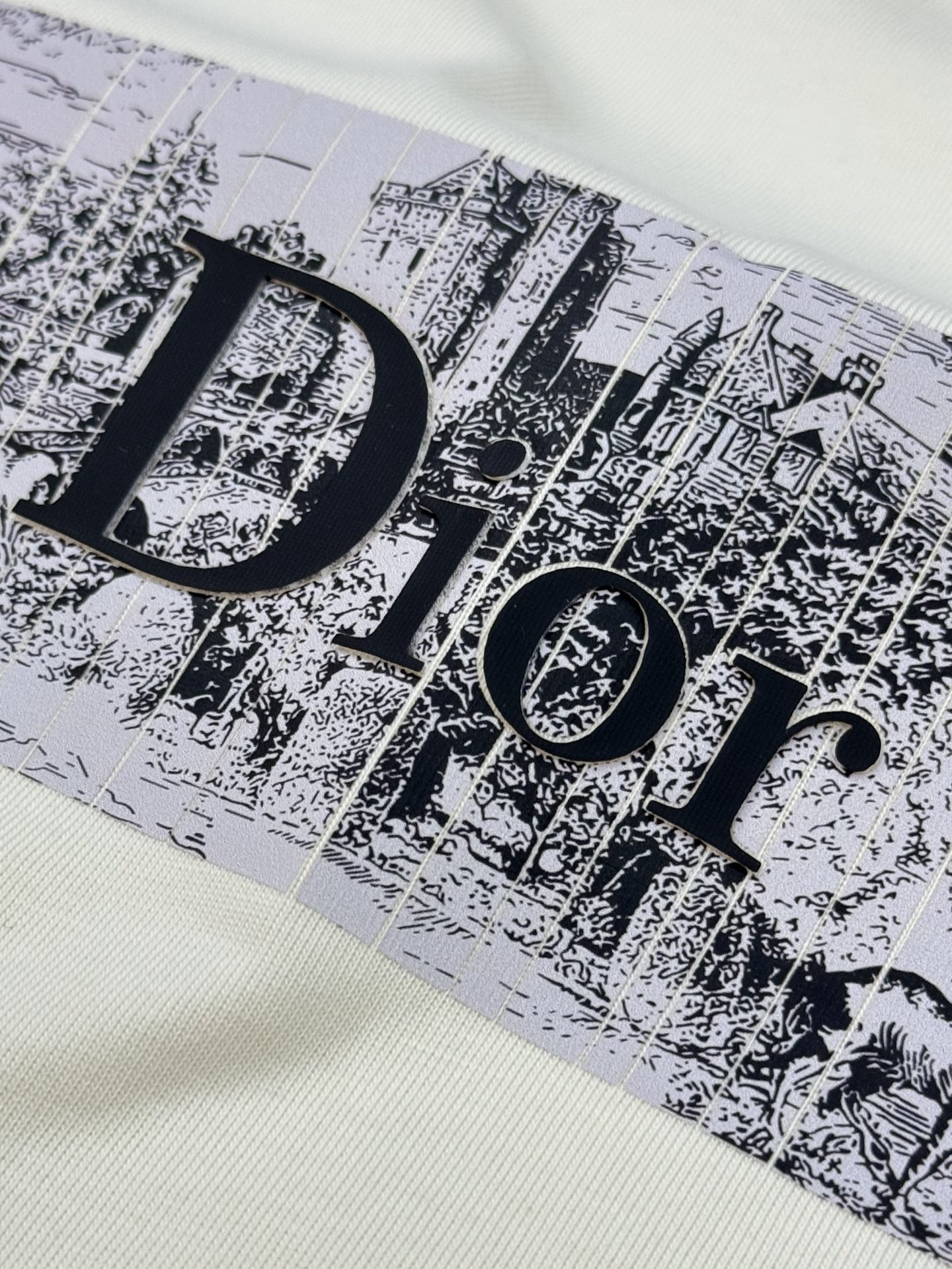 
⚜️DIO*R迪-奥25s新款情侣圆领T恤！胸前新款3D爆裂感立体硅胶印花.300g甄选100%纯棉质