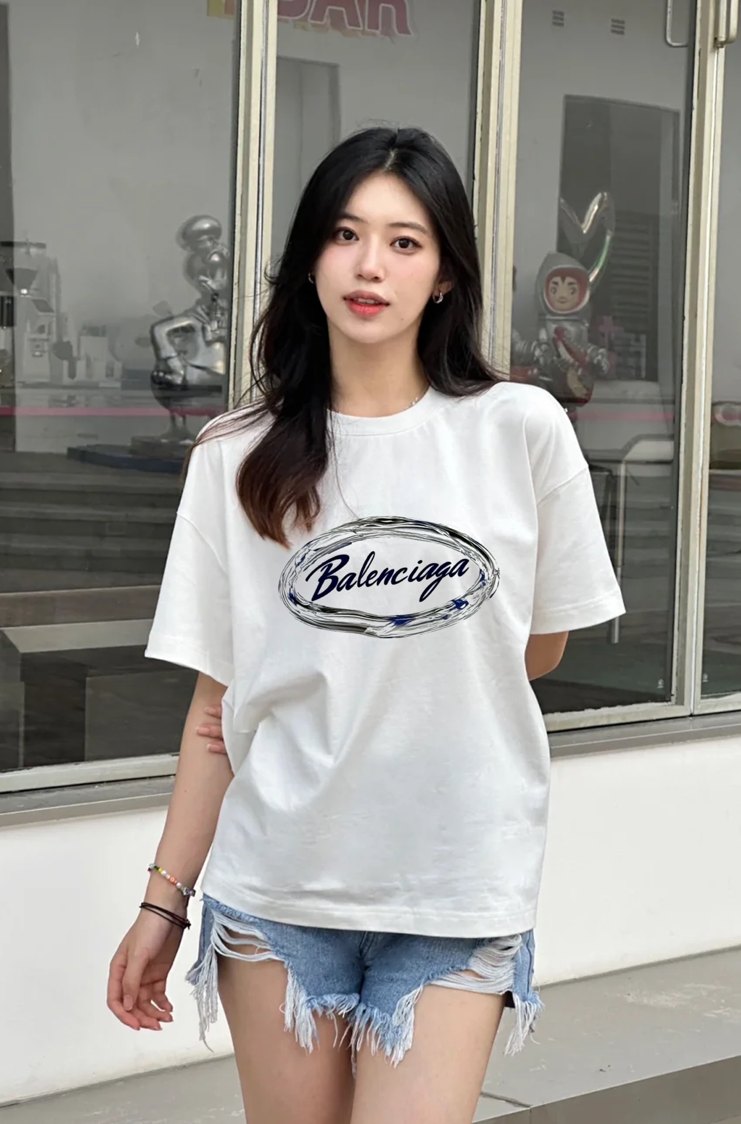 
⚜️BBR*巴宝*25s新款圆领T恤！男女同款.胸前字母印花图案双侧工艺增添活力感！最经典一目了然的干
