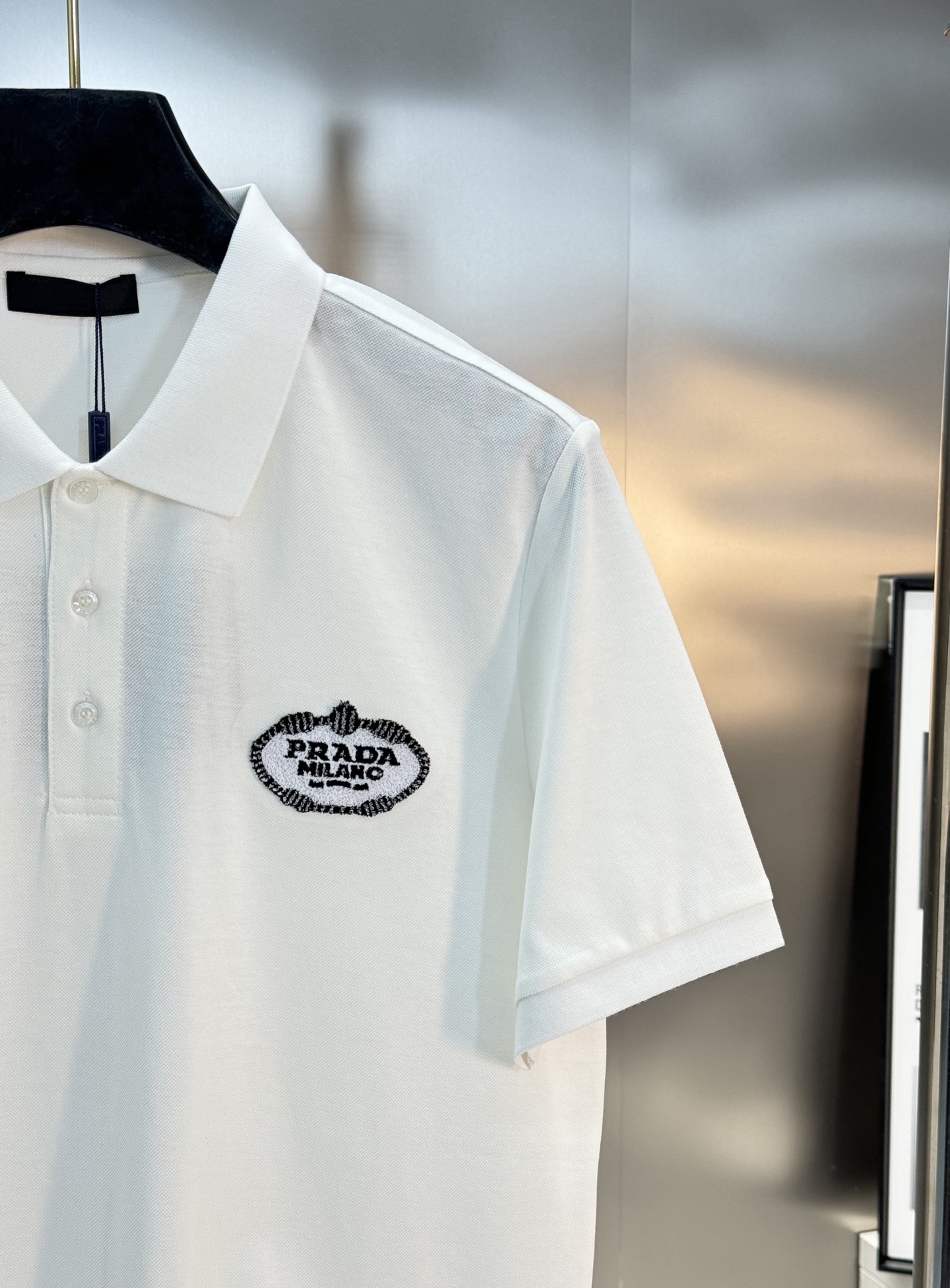 
⚜️PRAD*A普拉-达2025ss夏季新款 logo男士翻领Polo衫！经典商务男款，简约时尚大气不