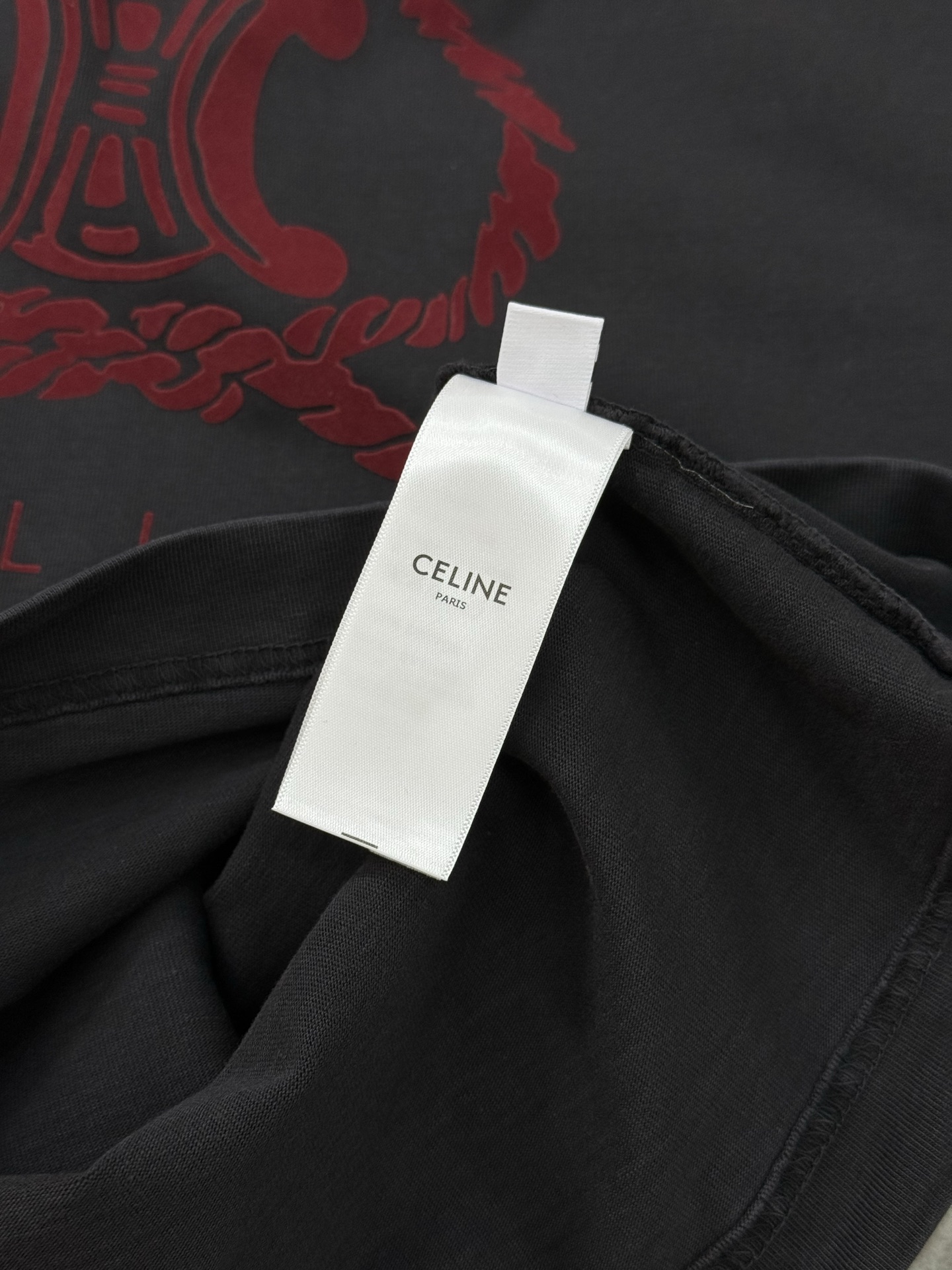 
CELINE25s新款圆领T恤.重水洗潮牌T恤！男女同款～不同工艺呈现不一样的视觉感受，立体烫画图形设