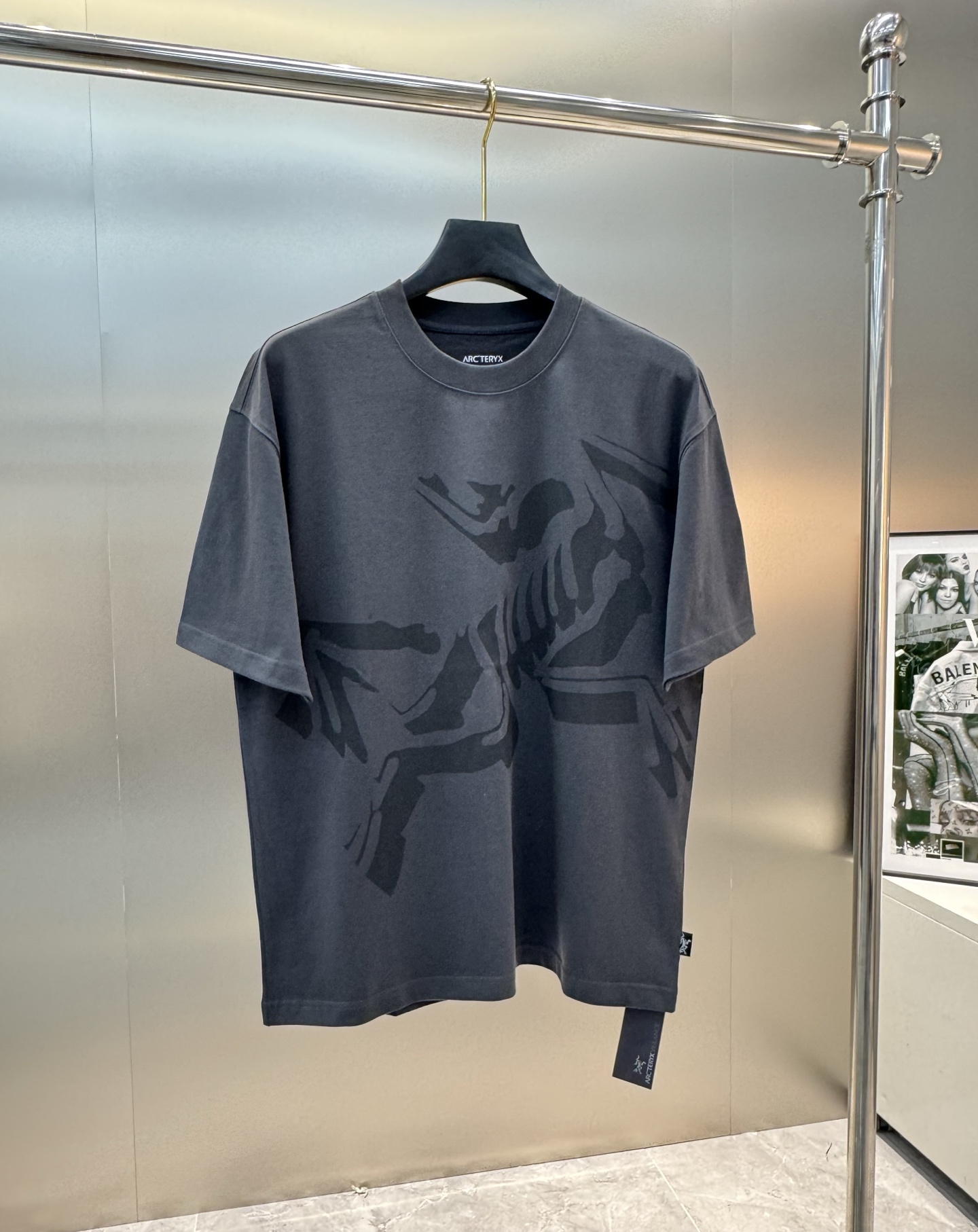 ARCTERY*始祖*鸟新款T.男女同款～25s小红书推荐！衣身大面积拔印设计.始祖鸟造型超级好看.时尚