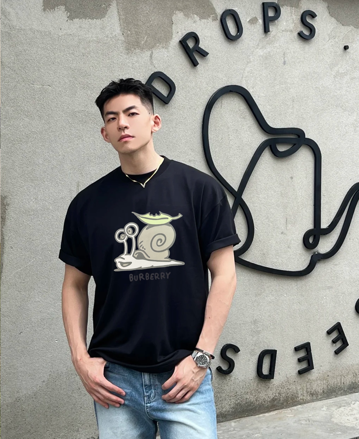 
BBR*巴宝-莉25s新款T恤.男女同款！减龄风格满贯～童趣风格的新世纪充满阳色彩！！！经典卡通图形字