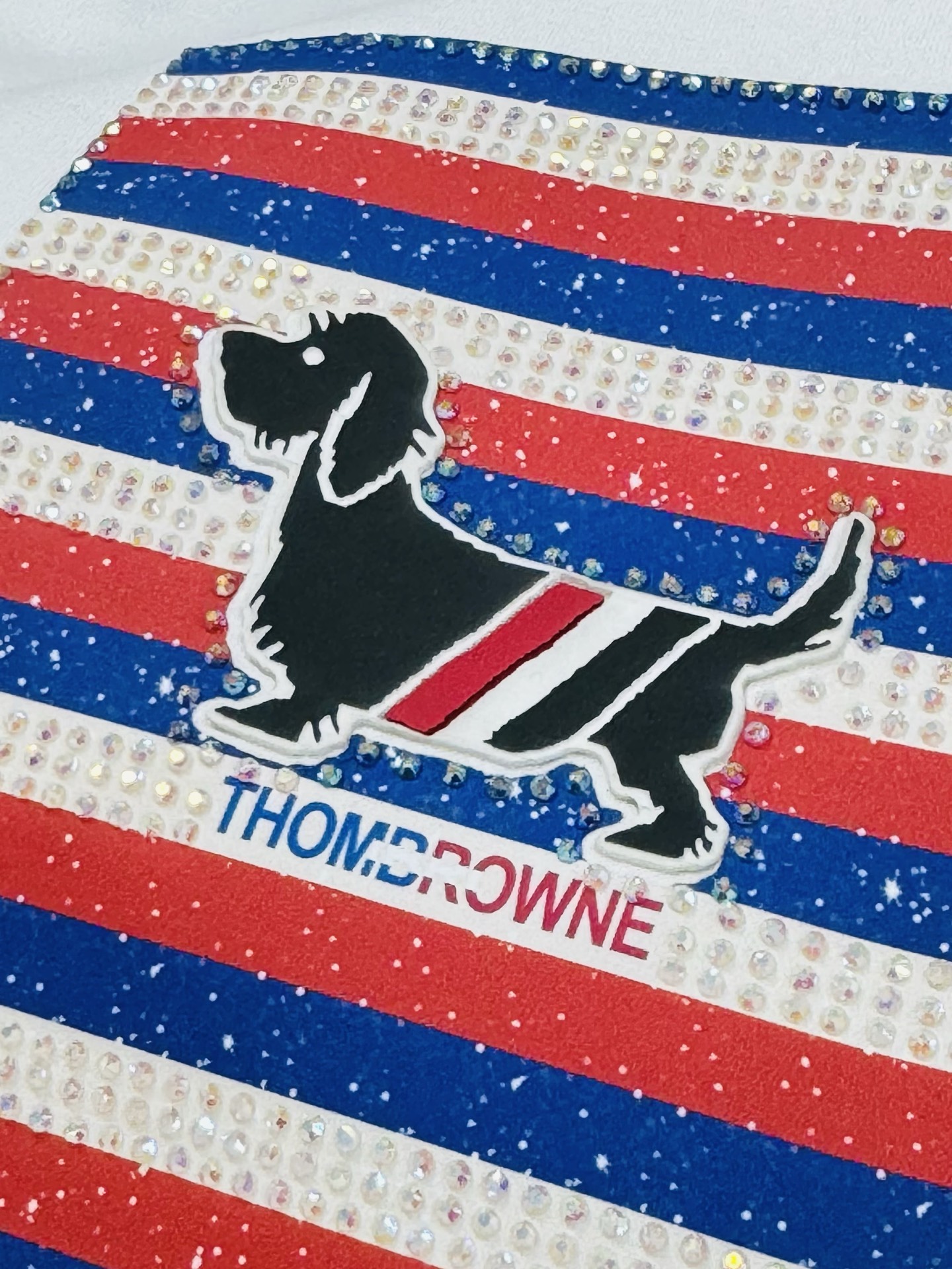 顶级丝光棉～THOM*BROWN*汤姆布朗全品相#25春夏新款圆领T恤.胸口经典TB小狗烫画工艺.口袋造