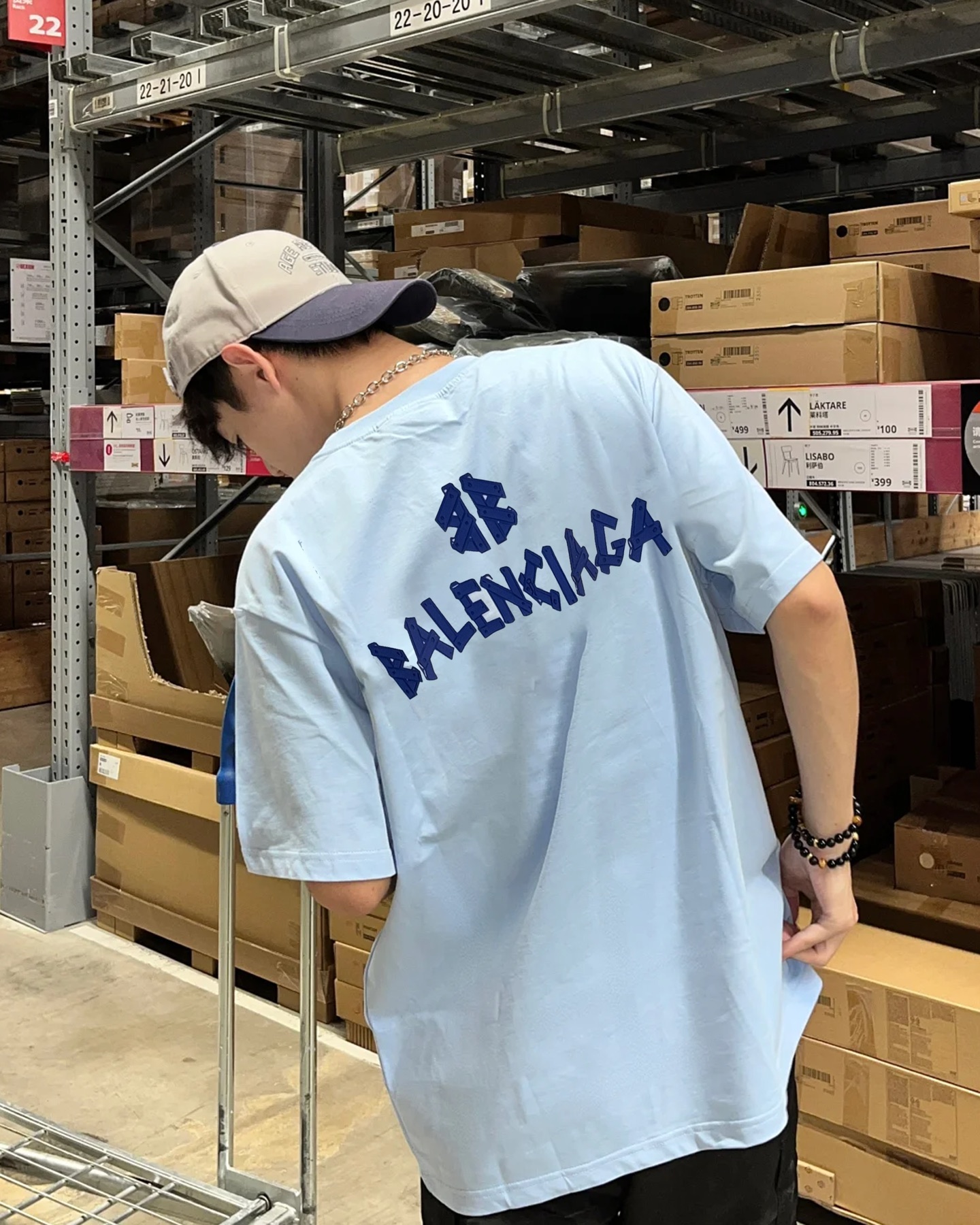 BALENCIAG*巴黎世*25s新款T恤.男女同款推荐！采用新品230g纯棉面料，柔软舒适.透气吸汗.