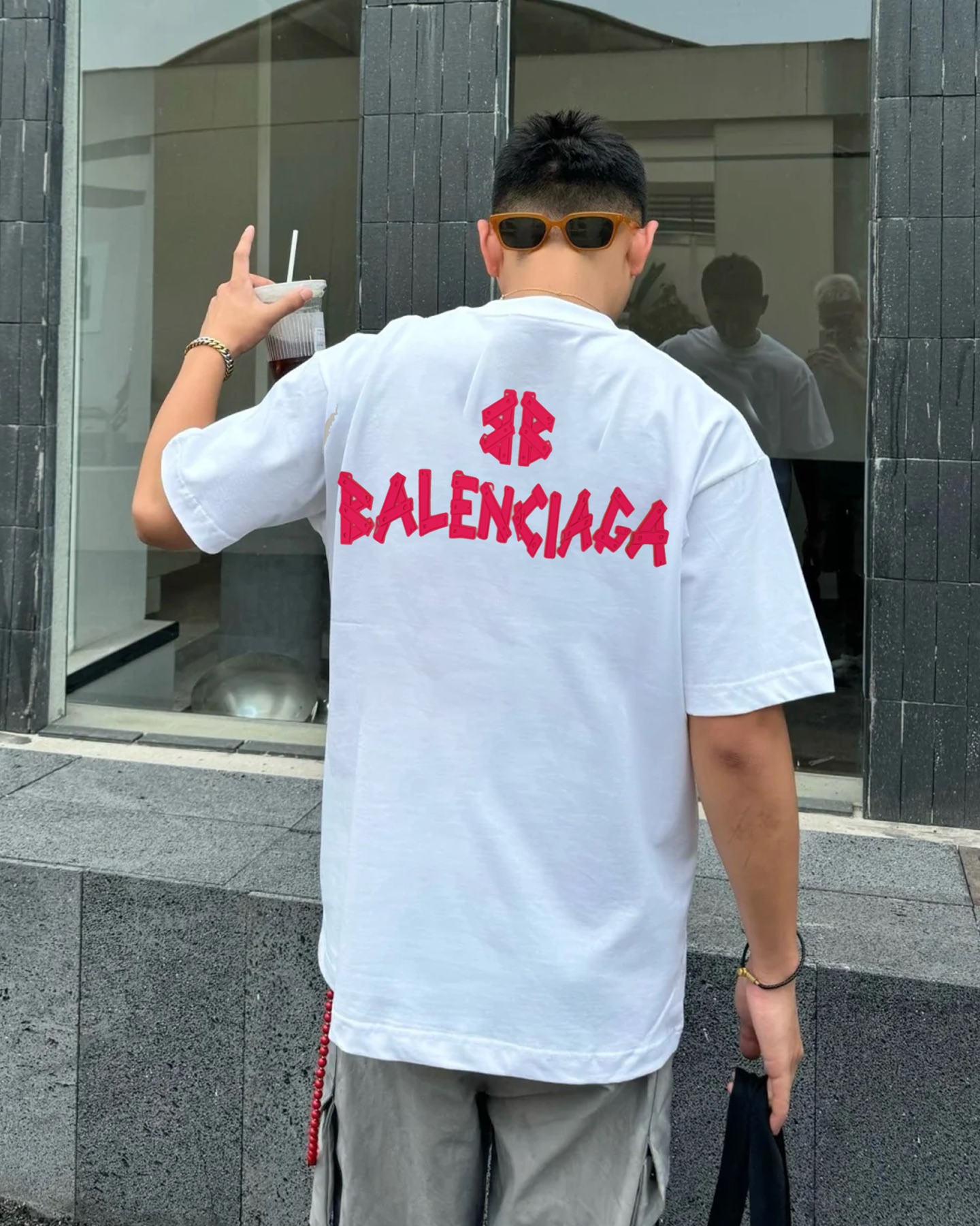 BALENCIAG*巴黎世*25s新款T恤.男女同款推荐！采用新品230g纯棉面料，柔软舒适.透气吸汗.