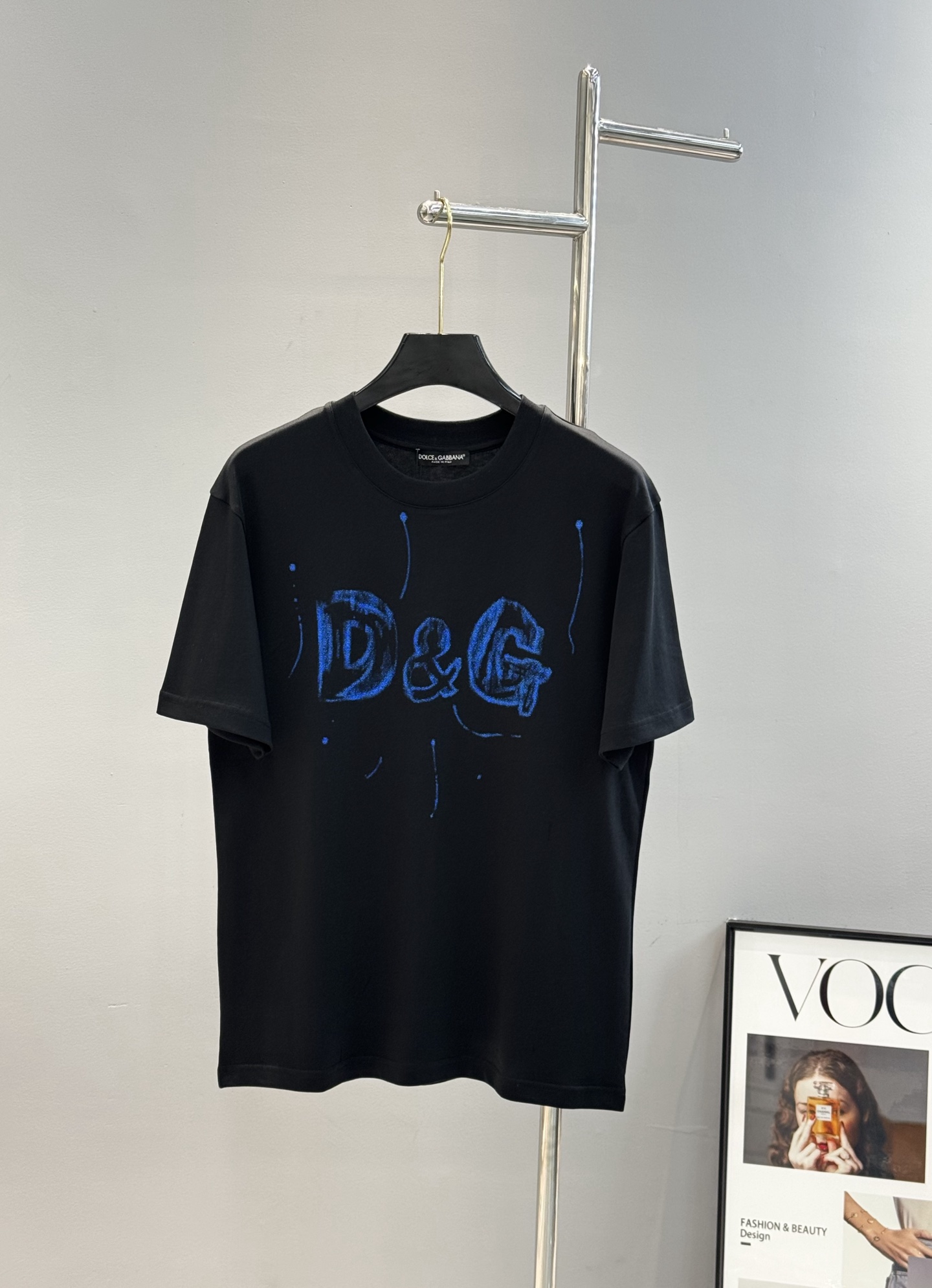
D&G*杜嘉-班纳25s新款圆领T恤.男女同款！新品推荐.高端字母数码印花精致细腻，品牌字母图形经典呈
