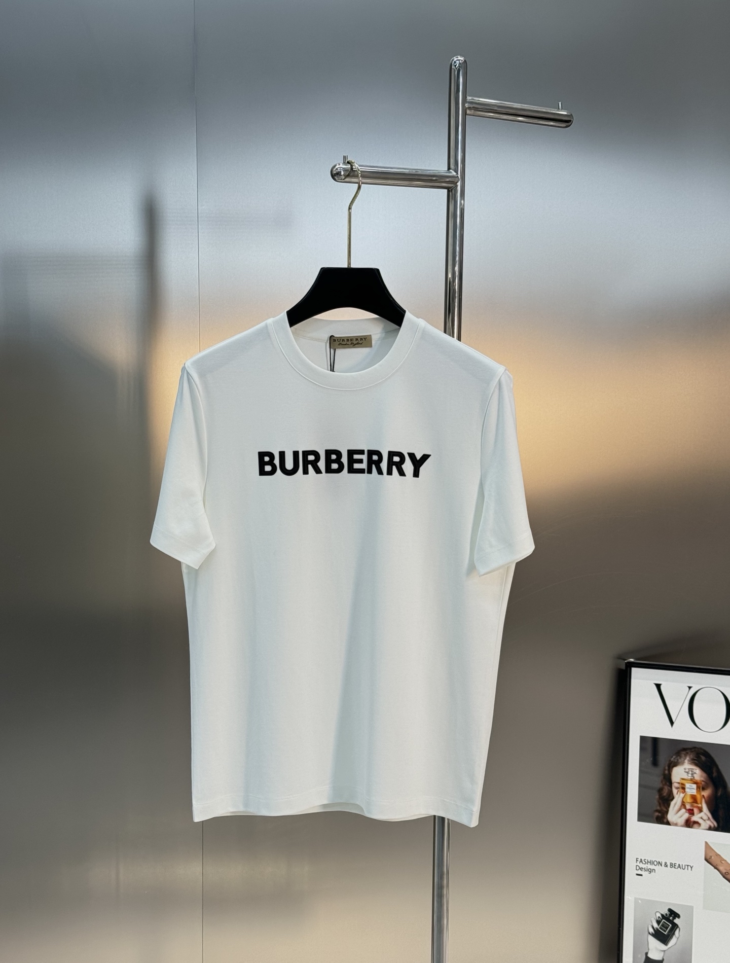 BBR*巴宝-莉25s新款丝光棉T恤.春夏来袭～轻熟男最爱款式！非常都市风～胸口简单logo字母设计.3