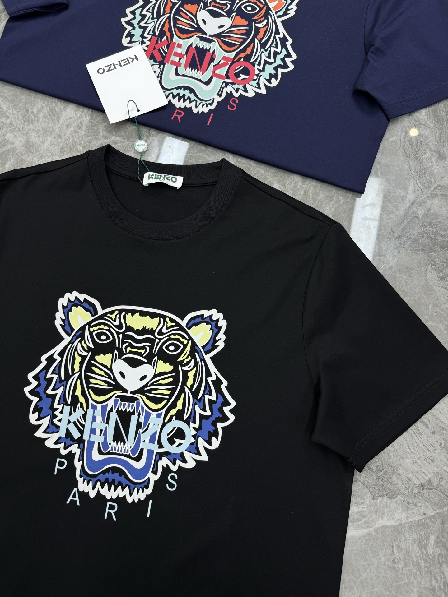 公司的虎头,宁缺毋滥的品质!KEN/Z 高田贤*25s新款春夏圆领老虎丝光棉T恤.经典