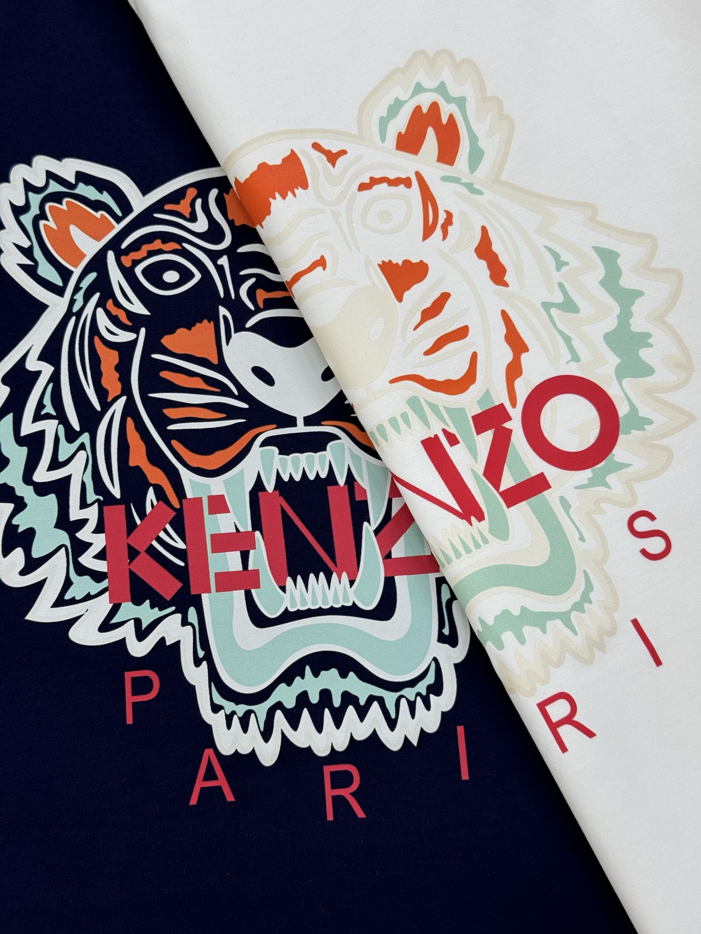 
        公司的虎头，宁缺毋滥的品质！KEN/Z 高田贤*25s新款春夏圆领老虎丝光棉T恤.经典