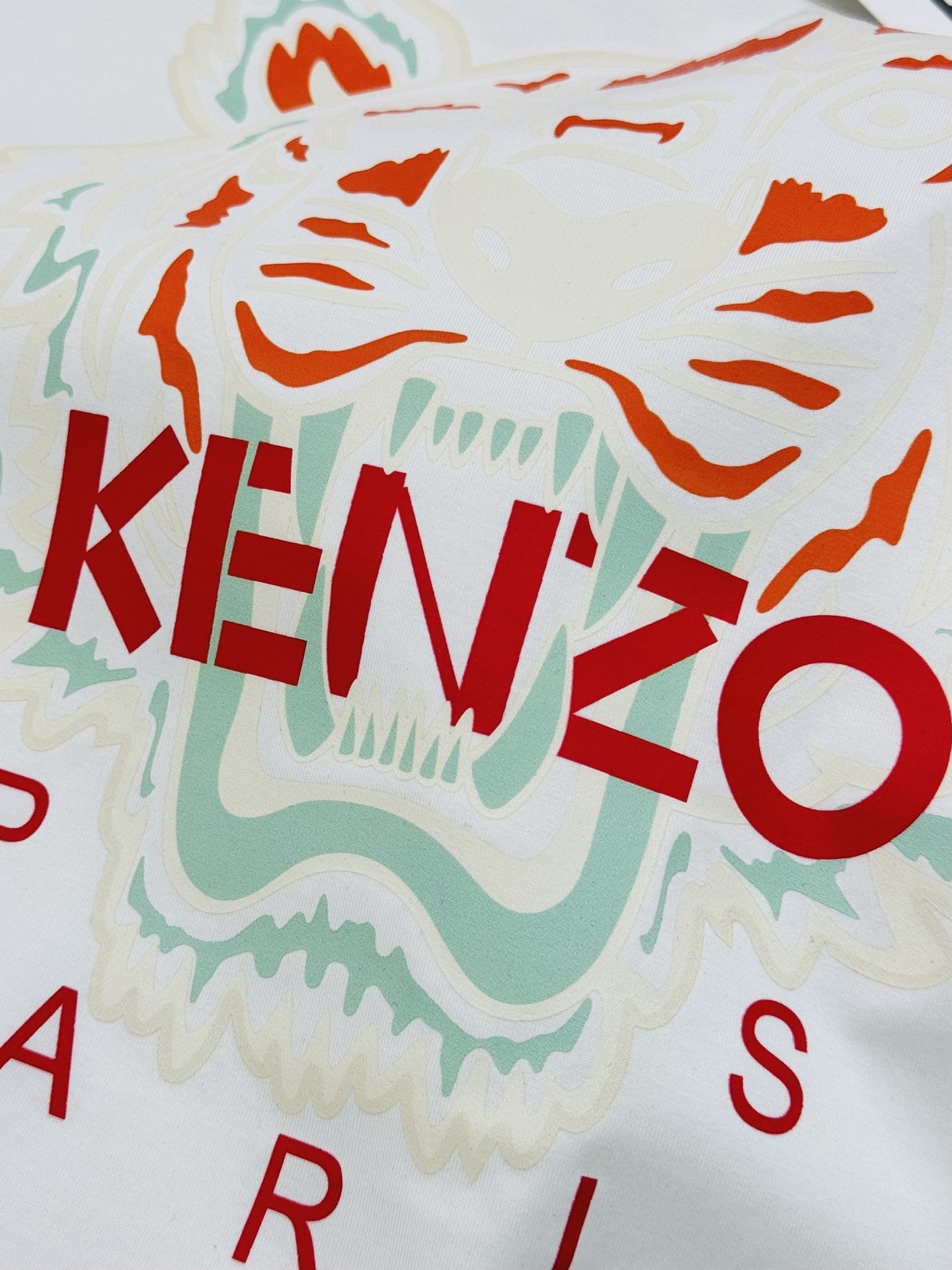 公司的虎头,宁缺毋滥的品质!KEN/Z 高田贤*25s新款春夏圆领老虎丝光棉T恤.经典