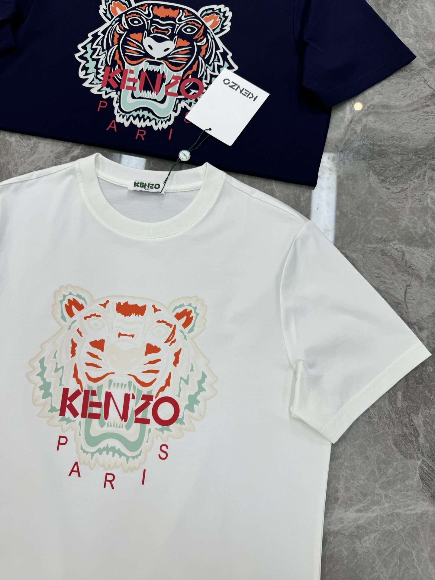 公司的虎头,宁缺毋滥的品质!KEN/Z 高田贤*25s新款春夏圆领老虎丝光棉T恤.经典