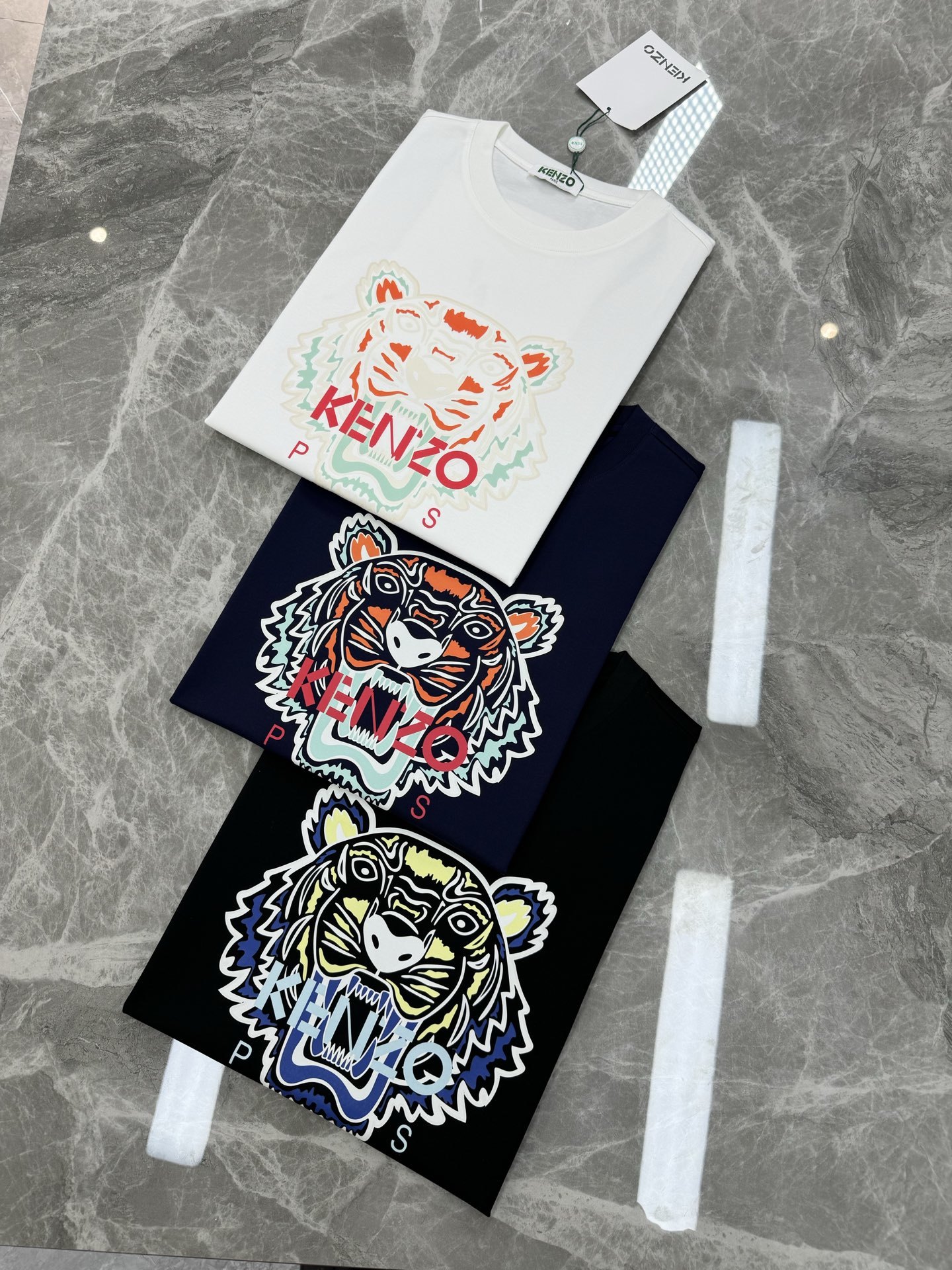 公司的虎头,宁缺毋滥的品质!KEN/Z 高田贤*25s新款春夏圆领老虎丝光棉T恤.经典