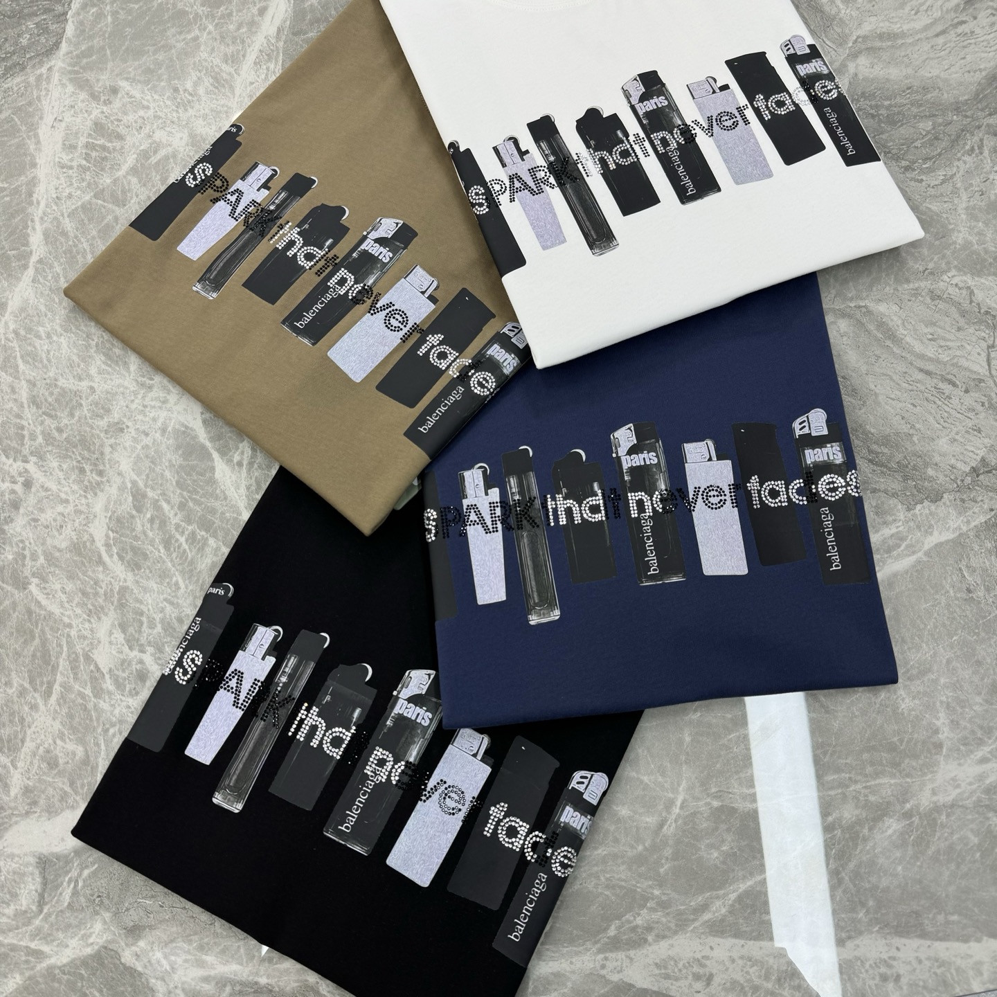 BALENCIAG*巴黎世*25s新款T恤.男女同款推荐！230g纯棉面料.定制螺纹.面料柔软舒适.透气