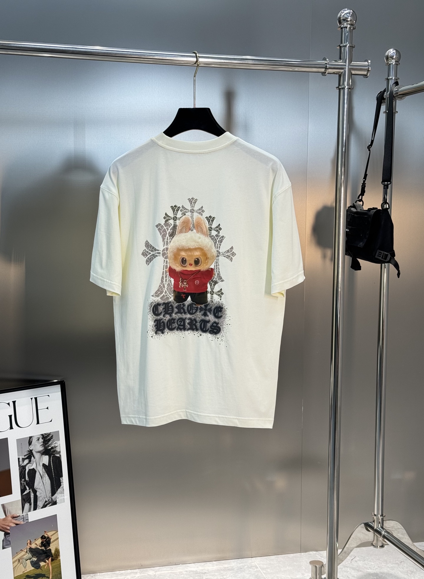 LABUBU 卡通印花‼️短袖T恤.男女同款.采用230克新疆棉冰感索罗娜面料，通过索罗娜科技处理 在夏