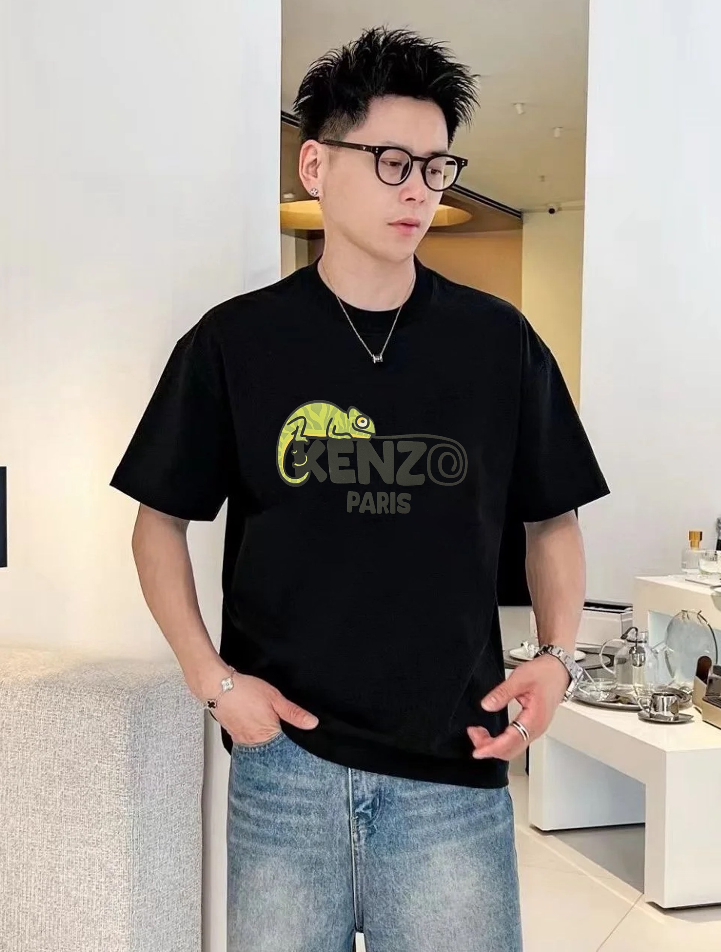 KENZ*高田*三2025春夏新品T恤.男女同款～最新短袖T恤，传承经典著作改良后的新品更加的具有立体感