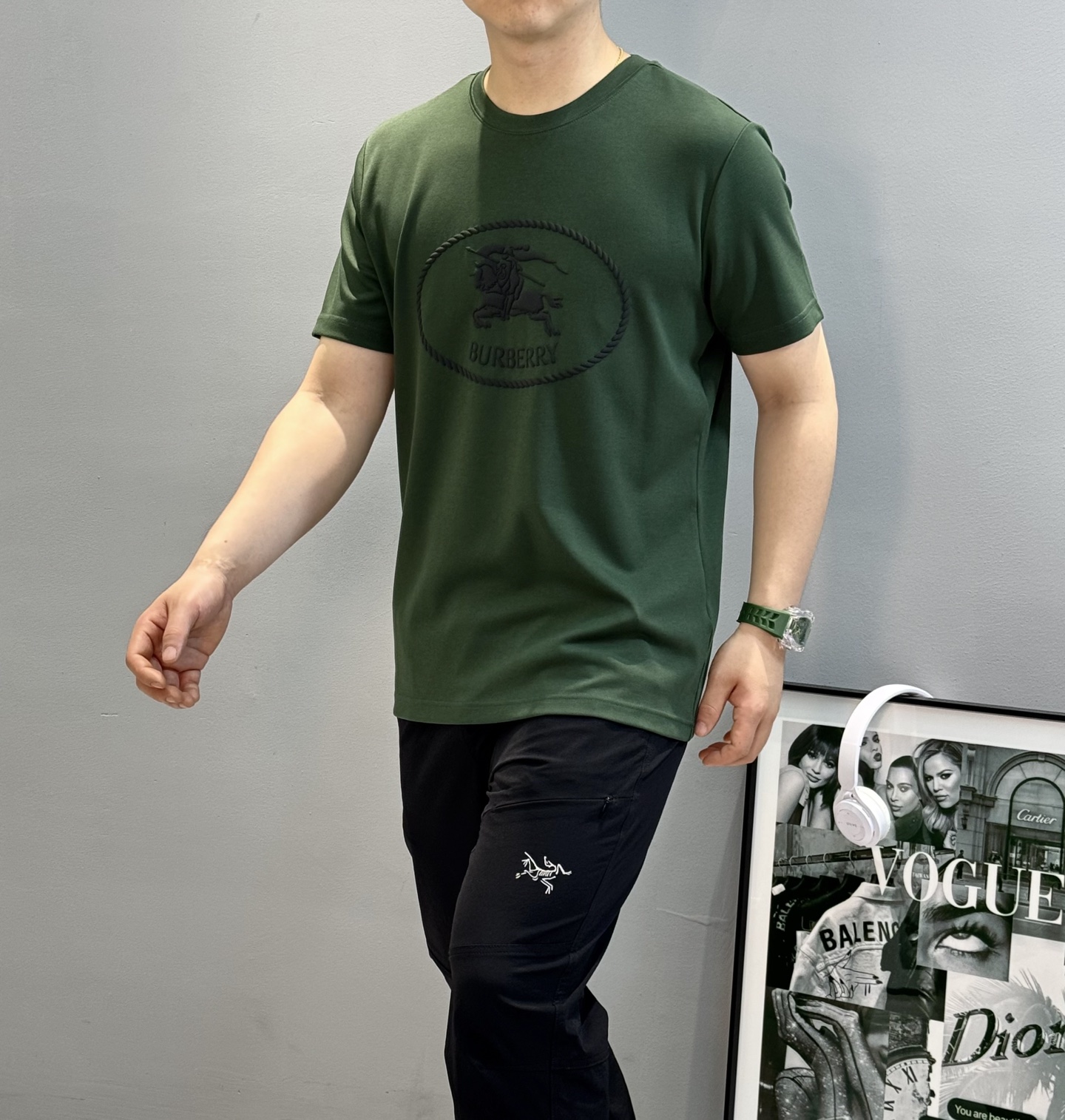 BBR*巴宝莉25s新款战马T恤.新品推荐！焕新升级百搭基础款，贸易公司出品！！甄选优质有机300g莫代