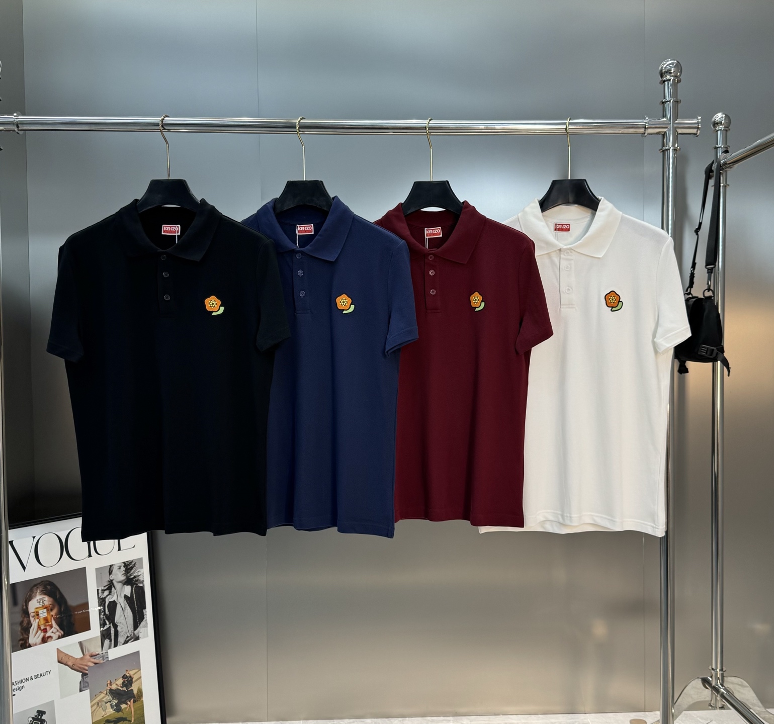KENZO*2025ss新款新款短袖POLO，海棠花仔章搭配字母标识刺绣工艺，细节到位些，over si