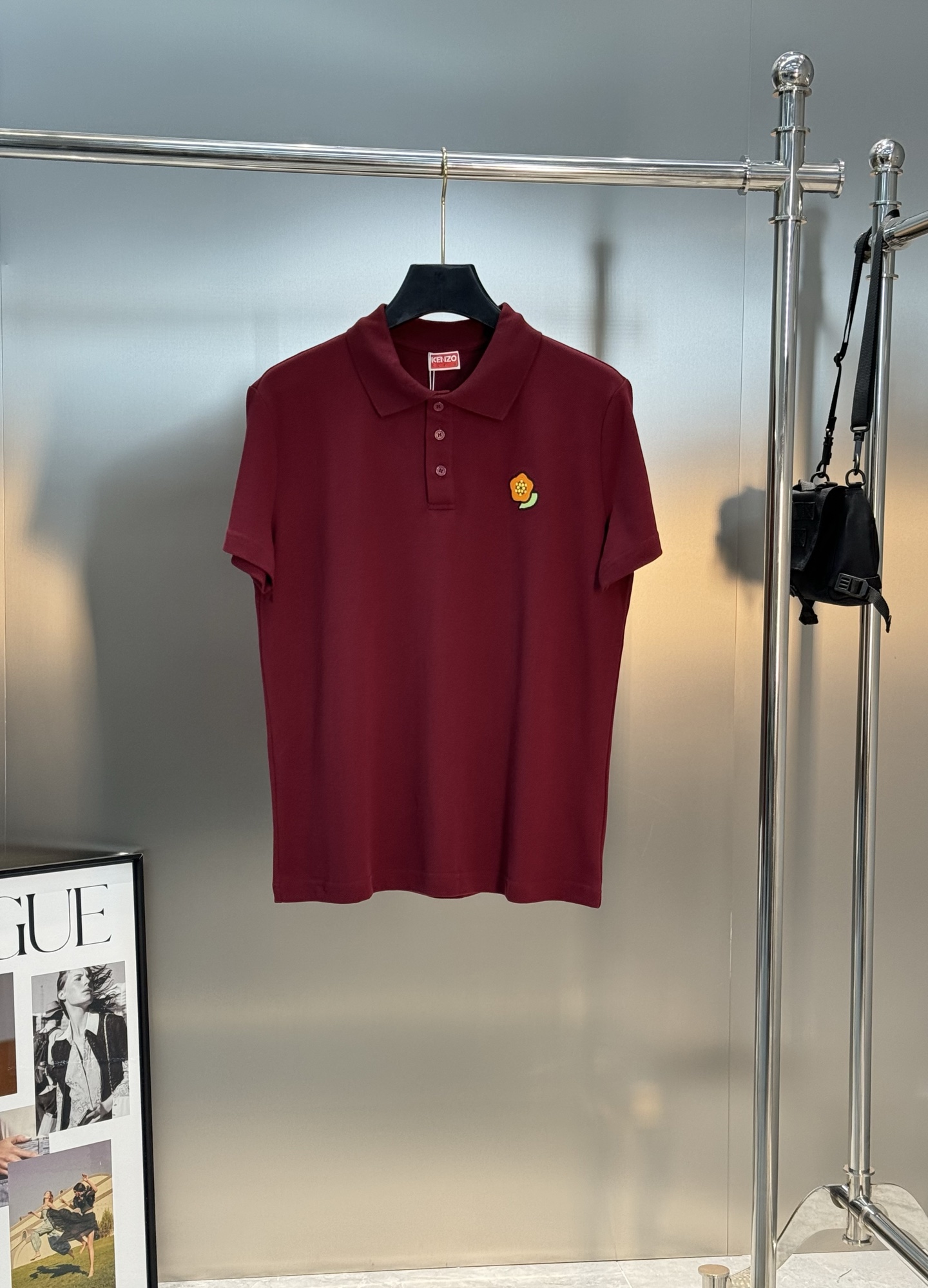 KENZO*2025ss新款新款短袖POLO，海棠花仔章搭配字母标识刺绣工艺，细节到位些，over si