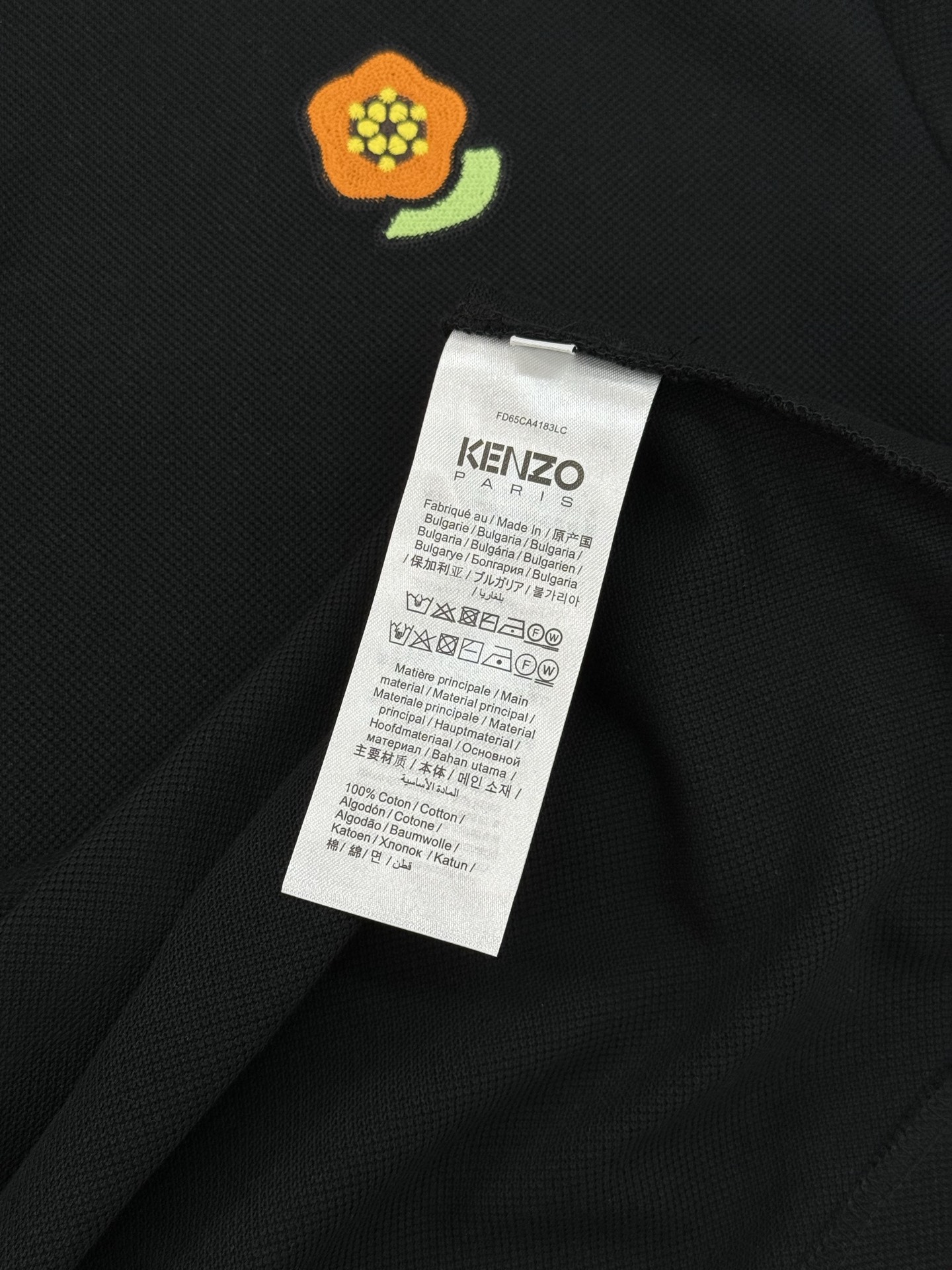KENZO*2025ss新款新款短袖POLO，海棠花仔章搭配字母标识刺绣工艺，细节到位些，over si