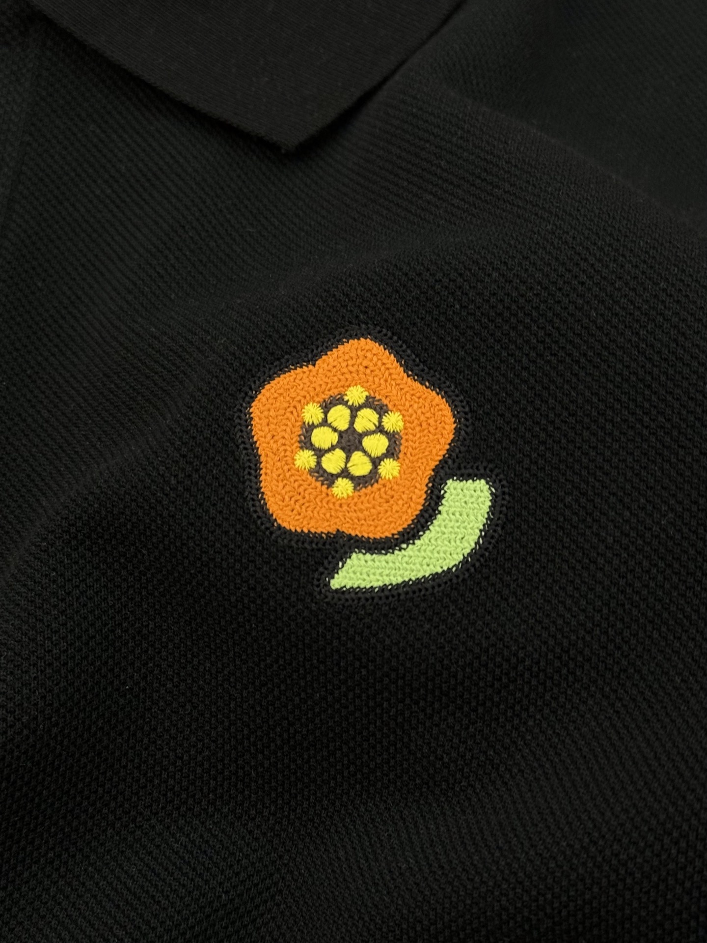 KENZO*2025ss新款新款短袖POLO，海棠花仔章搭配字母标识刺绣工艺，细节到位些，over si