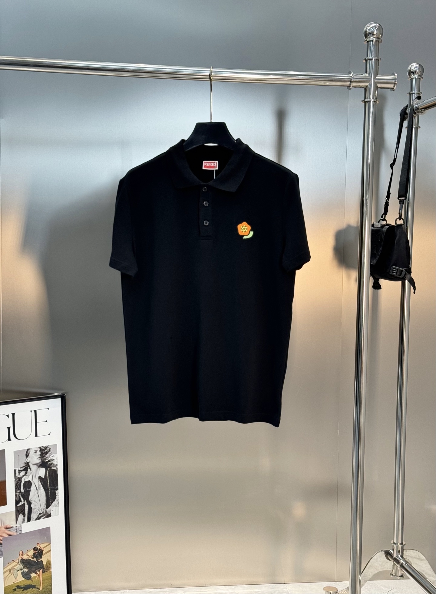 KENZO*2025ss新款新款短袖POLO，海棠花仔章搭配字母标识刺绣工艺，细节到位些，over si