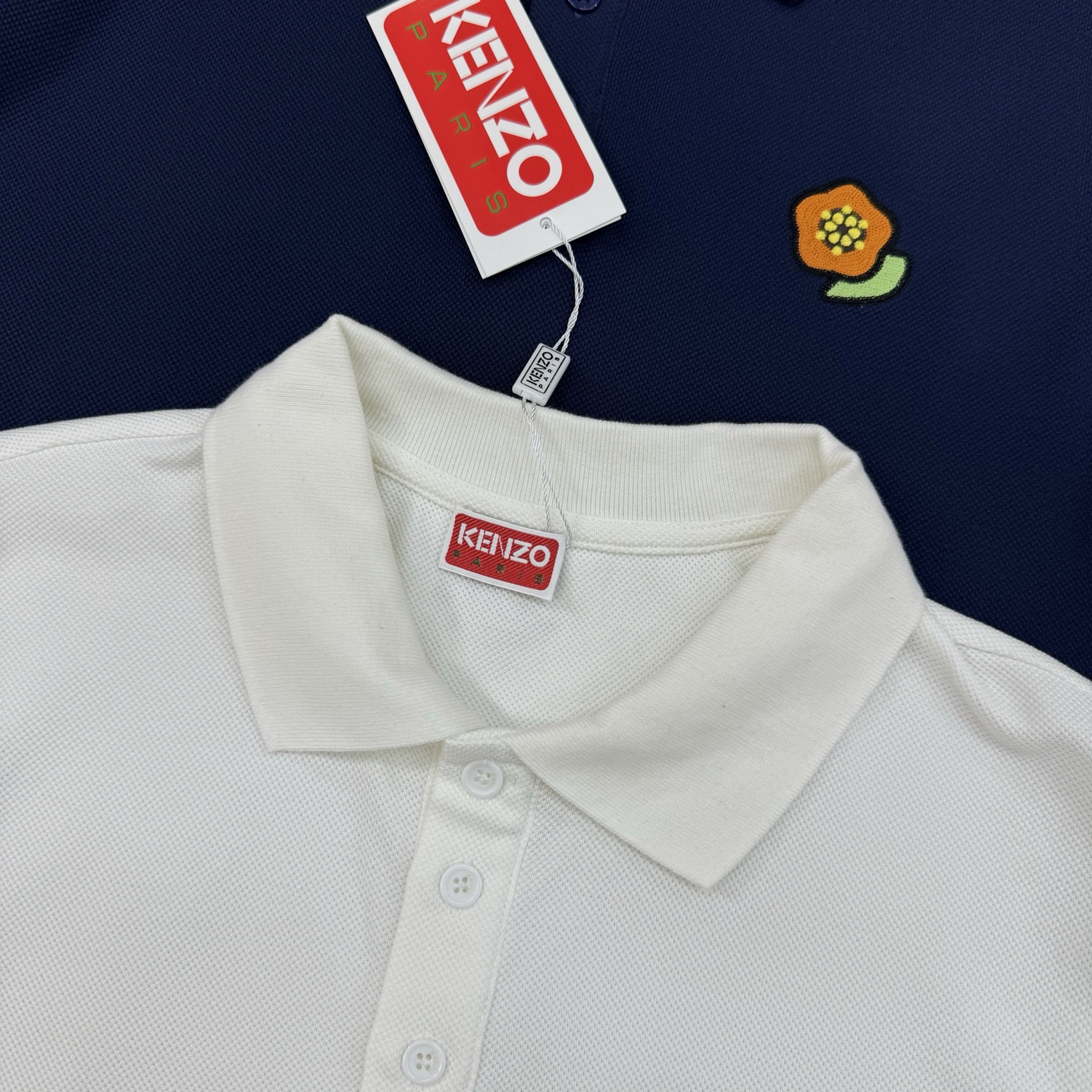 KENZO*2025ss新款新款短袖POLO，海棠花仔章搭配字母标识刺绣工艺，细节到位些，over si