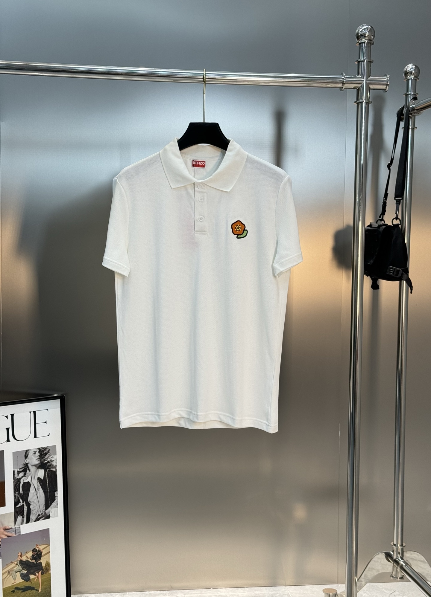 KENZO*2025ss新款新款短袖POLO，海棠花仔章搭配字母标识刺绣工艺，细节到位些，over si
