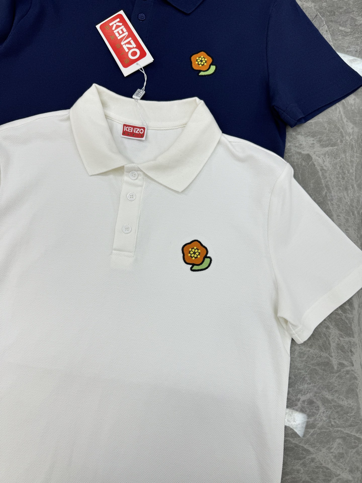 KENZO*2025ss新款新款短袖POLO，海棠花仔章搭配字母标识刺绣工艺，细节到位些，over si