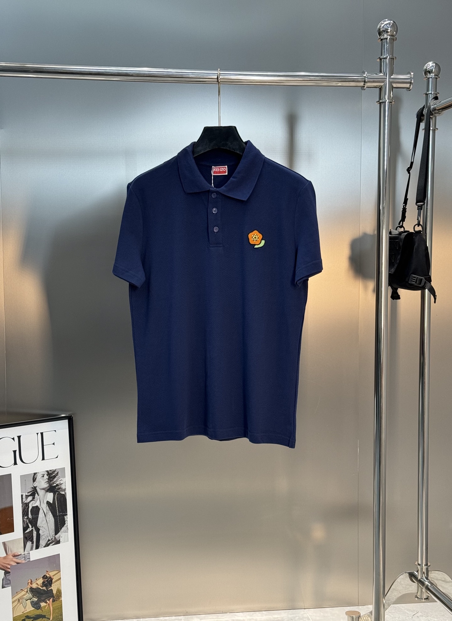 KENZO*2025ss新款新款短袖POLO，海棠花仔章搭配字母标识刺绣工艺，细节到位些，over si