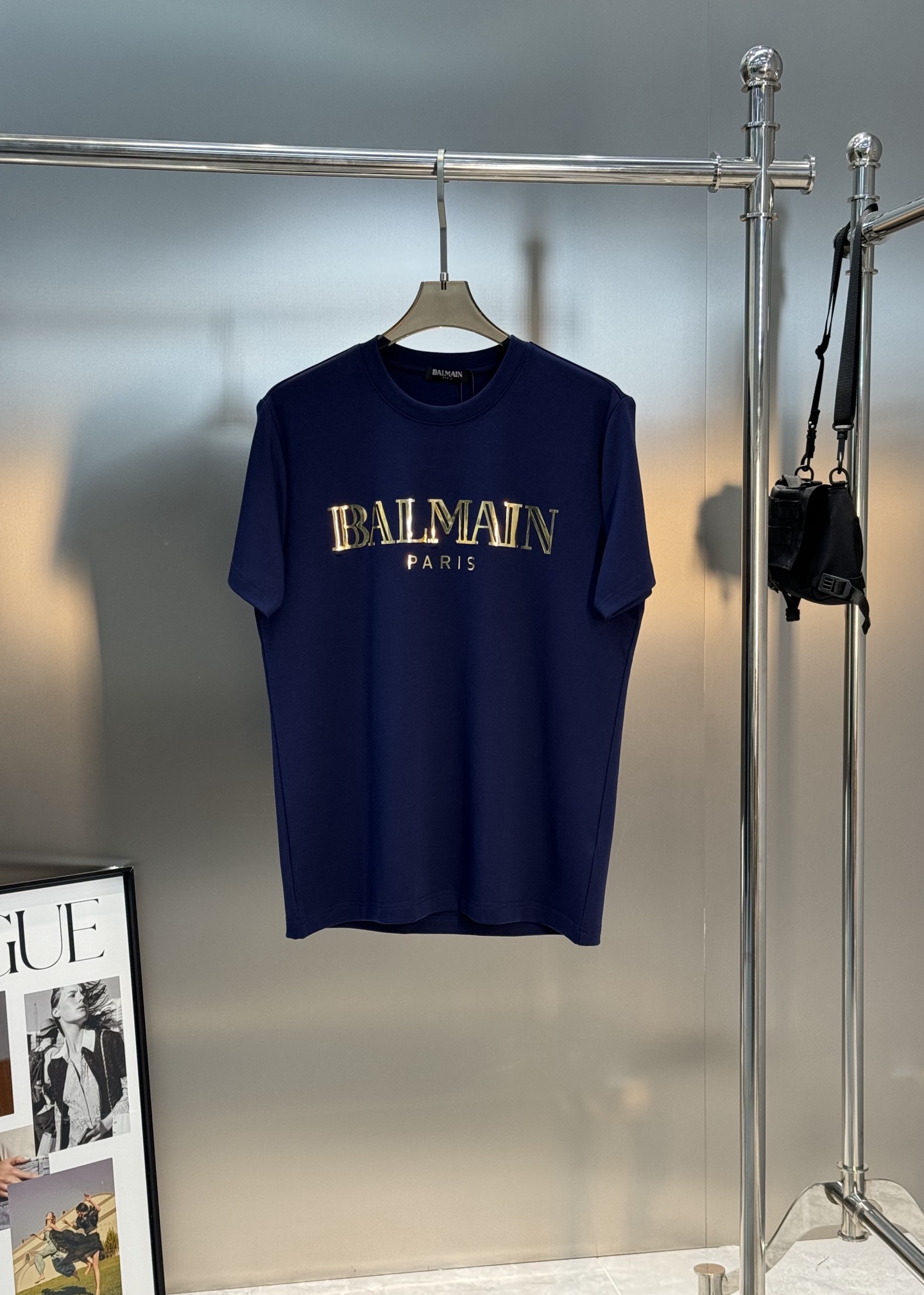 BALMAIN*巴尔曼25s新款莫代尔T恤.基础款的领军人物.胸口经典字母3D立体烫画！高温定型压花.干