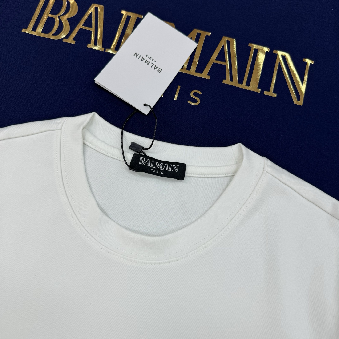 BALMAIN*巴尔曼25s新款莫代尔T恤.基础款的领军人物.胸口经典字母3D立体烫画！高温定型压花.干