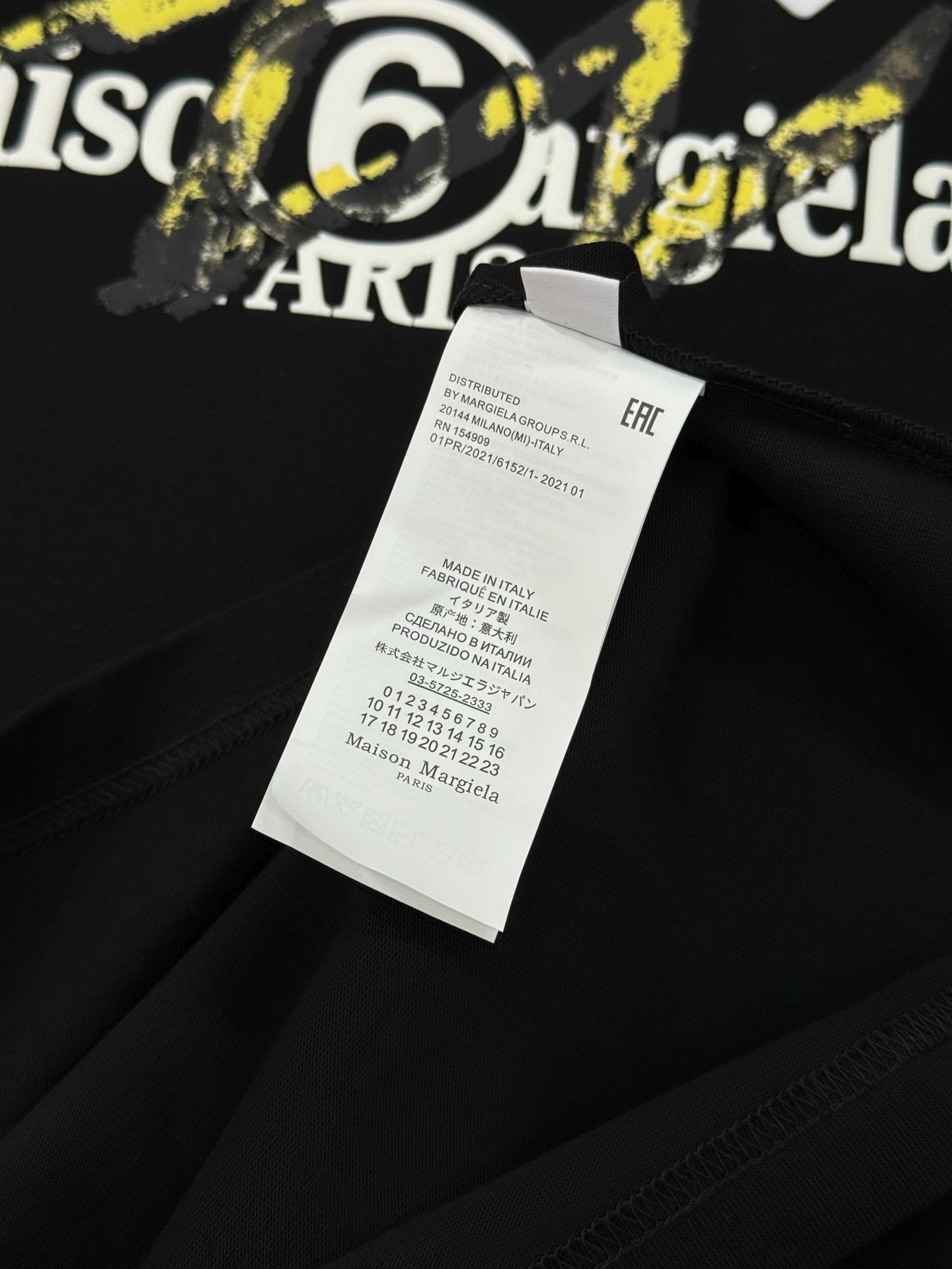 Maison Margiela25S新款圆领T恤.男女同款！马吉拉经典图形字母设计.特别之作！双面立体烫