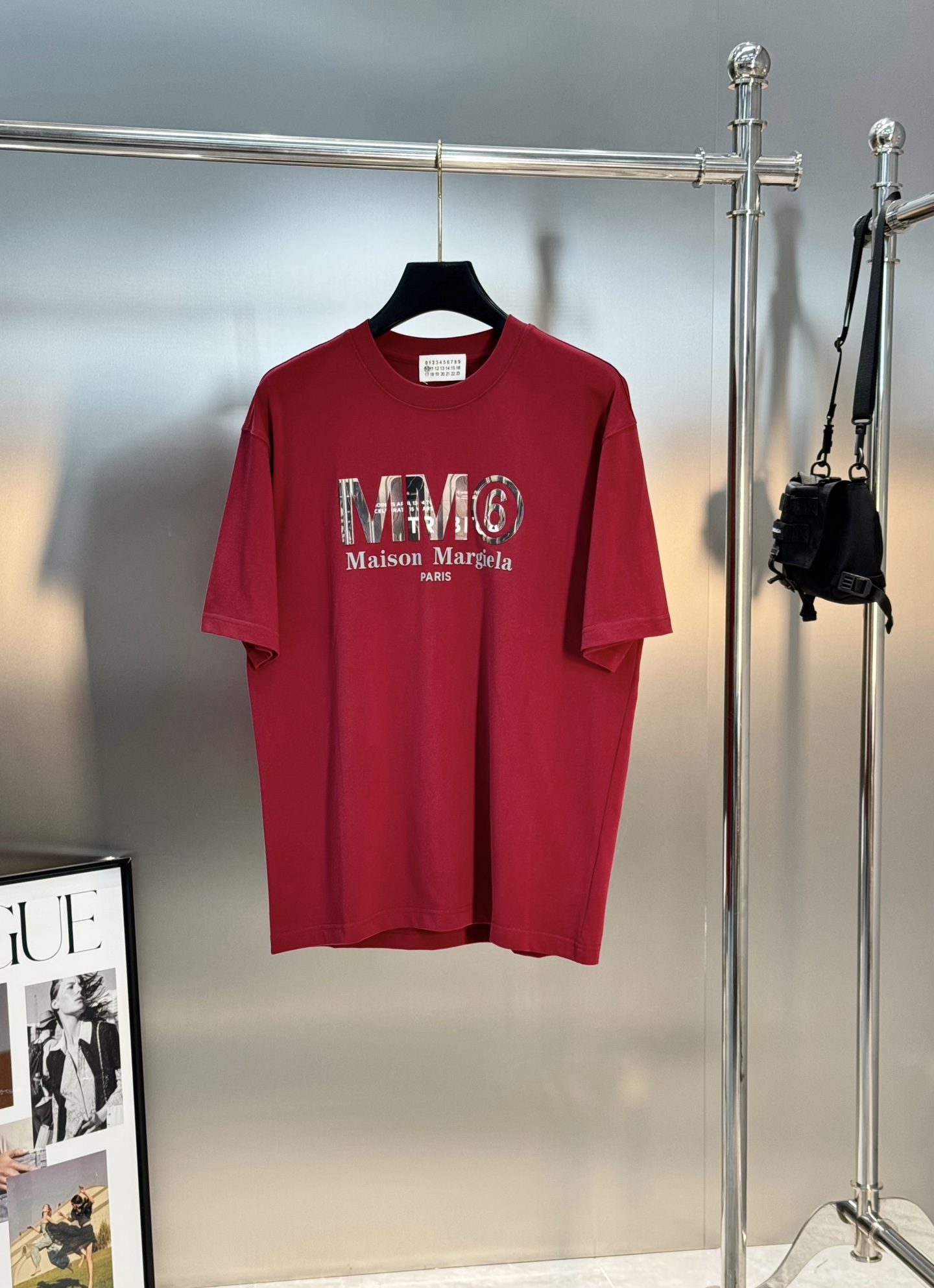 Maison Margiela25S新款圆领T恤.男女同款！马吉拉经典图形字母设计.特别之作！双层立体烫