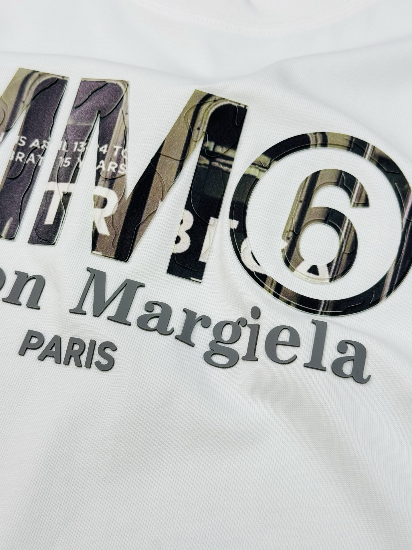 Maison Margiela25S新款圆领T恤.男女同款！马吉拉经典图形字母设计.特别之作！双层立体烫