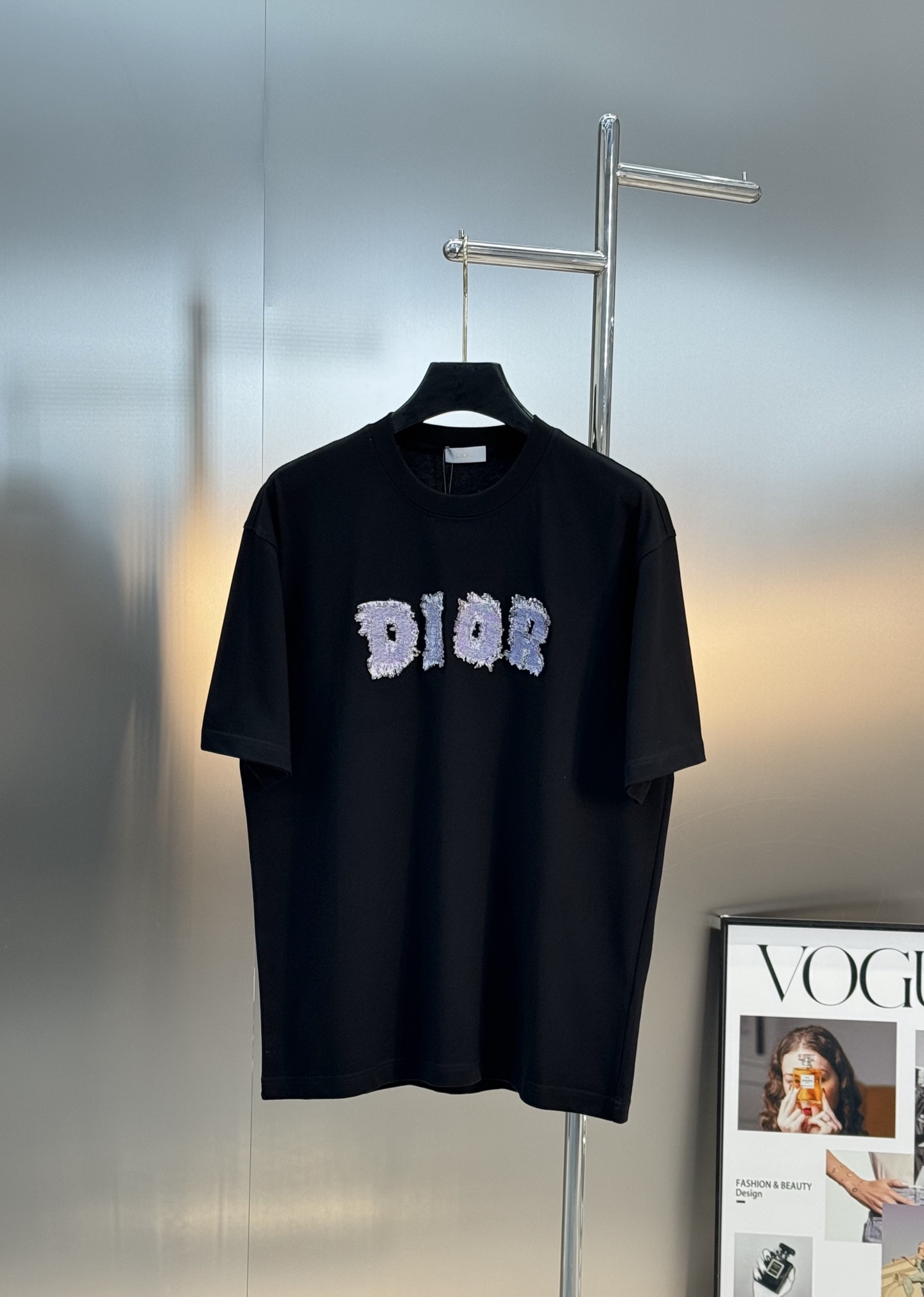 DIO*R迪-奥25s新款情侣圆领T恤！胸前新款3D立体字母印花.280g甄选100%纯棉质感.棉质饱满