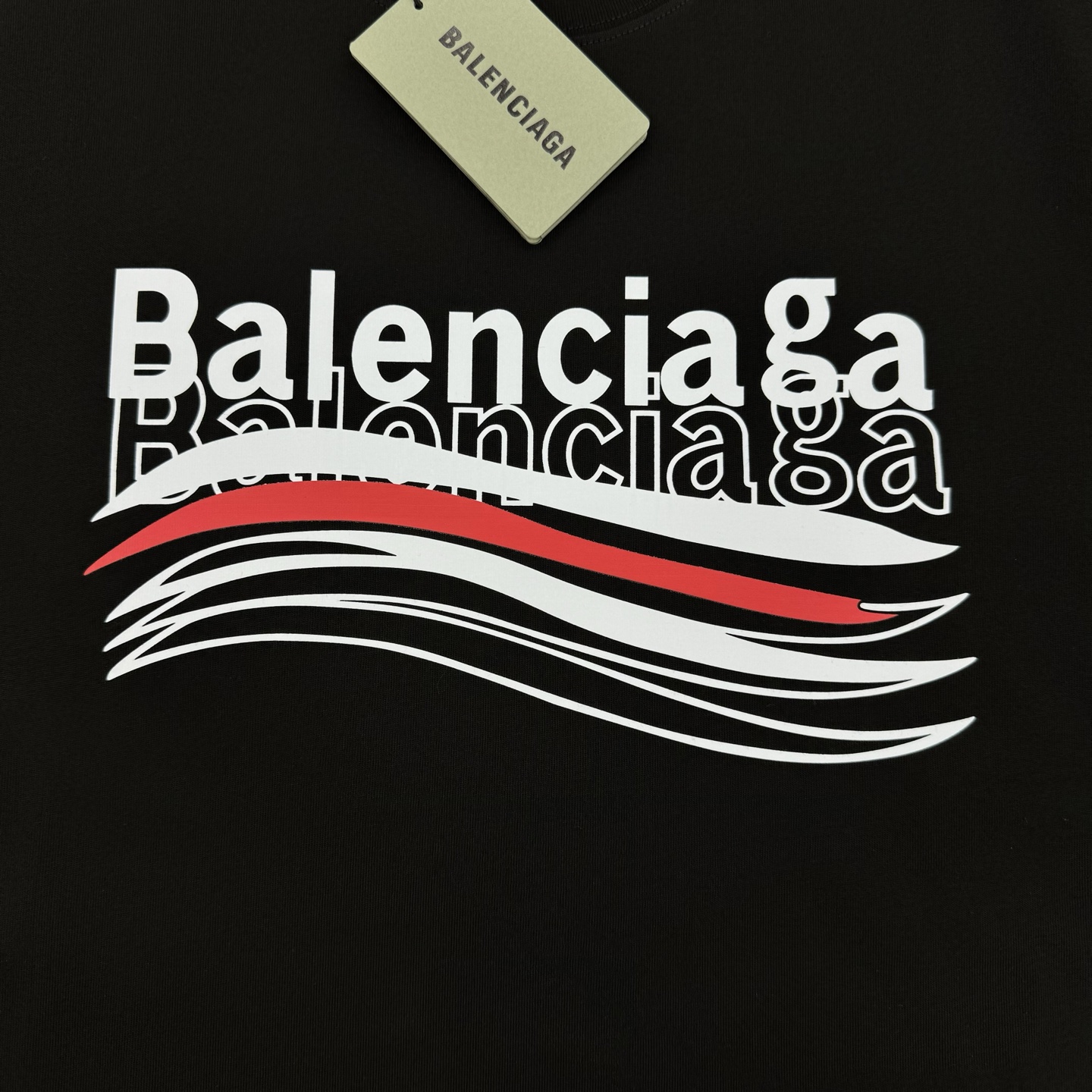 Balenciag*巴黎家25s新款可乐logoT恤.男女同款！高温画工艺.色彩丰富有质感！os版型真的