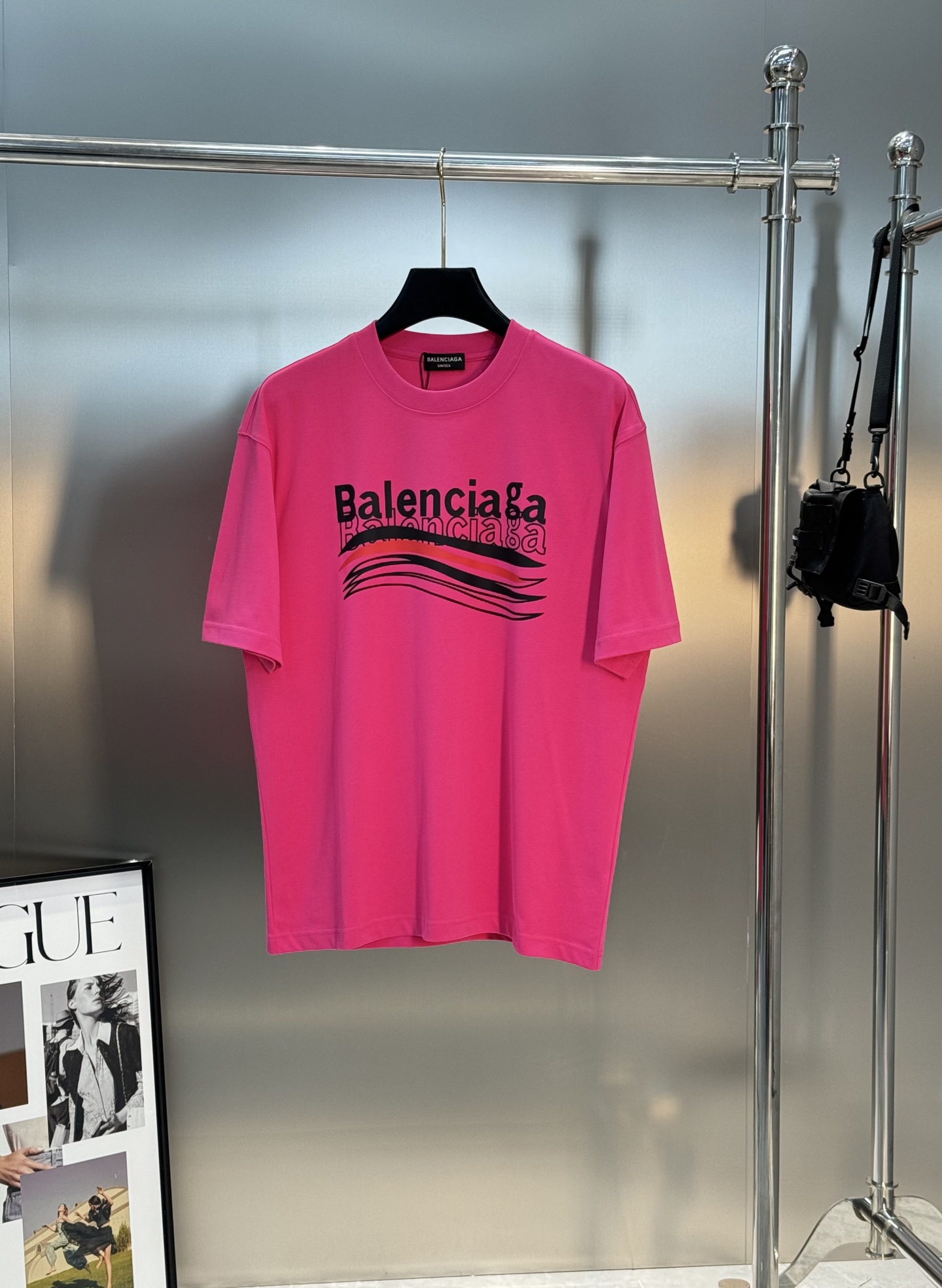 Balenciag*巴黎家25s新款可乐logoT恤.男女同款！高温烫画工艺.色彩丰富有质感！os版型真