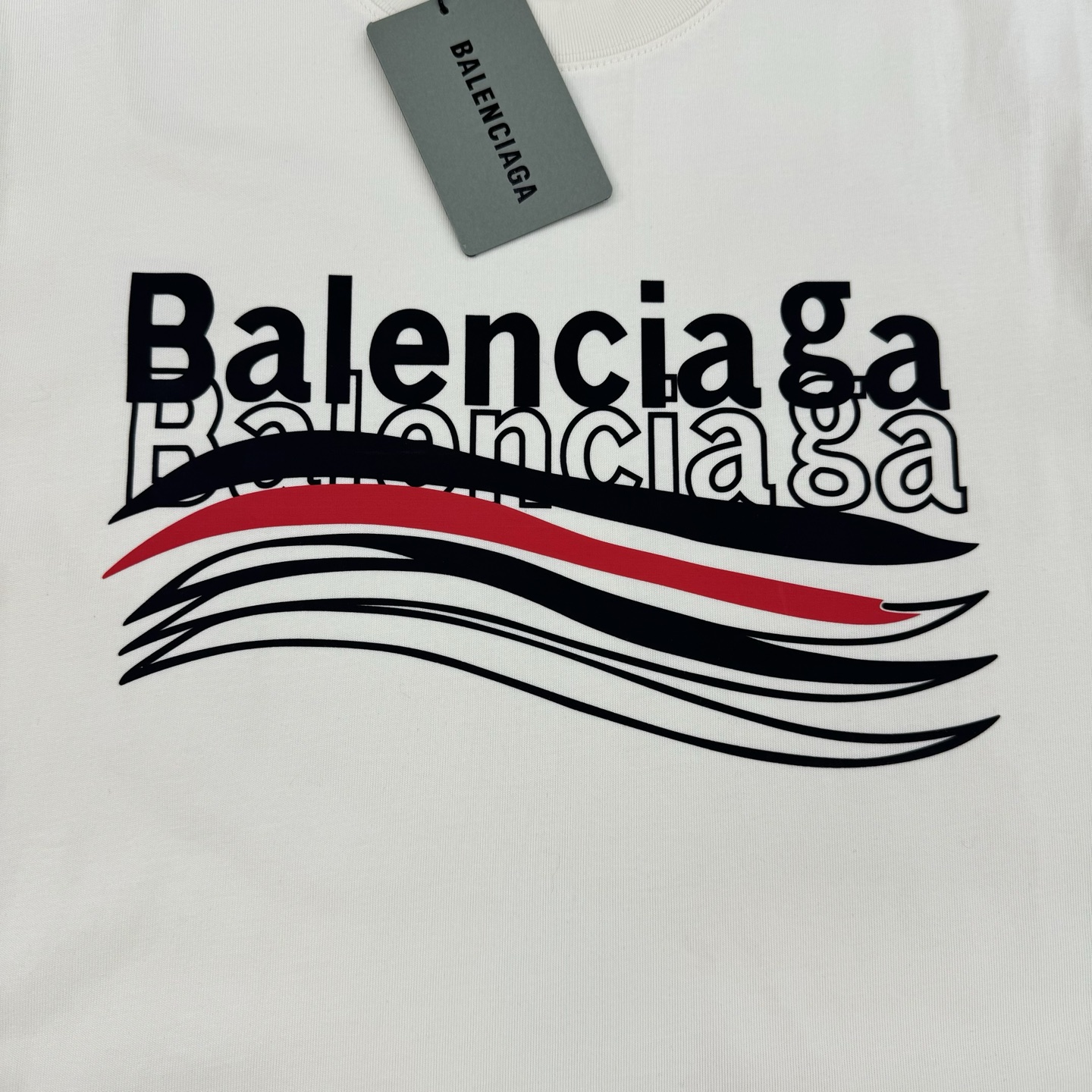 Balenciag*巴黎家25s新款可乐logoT恤.男女同款！高温烫画工艺.色彩丰富有质感！os版型真