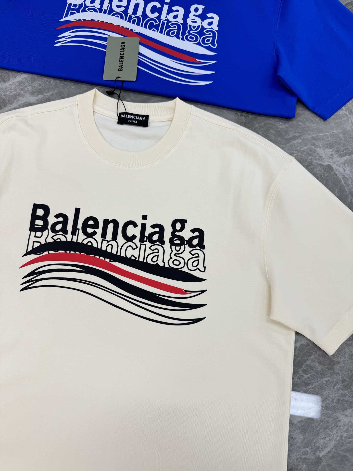 Balenciag*巴黎家25s新款可乐logoT恤.男女同款！高温烫画工艺.色彩丰富有质感！os版型真